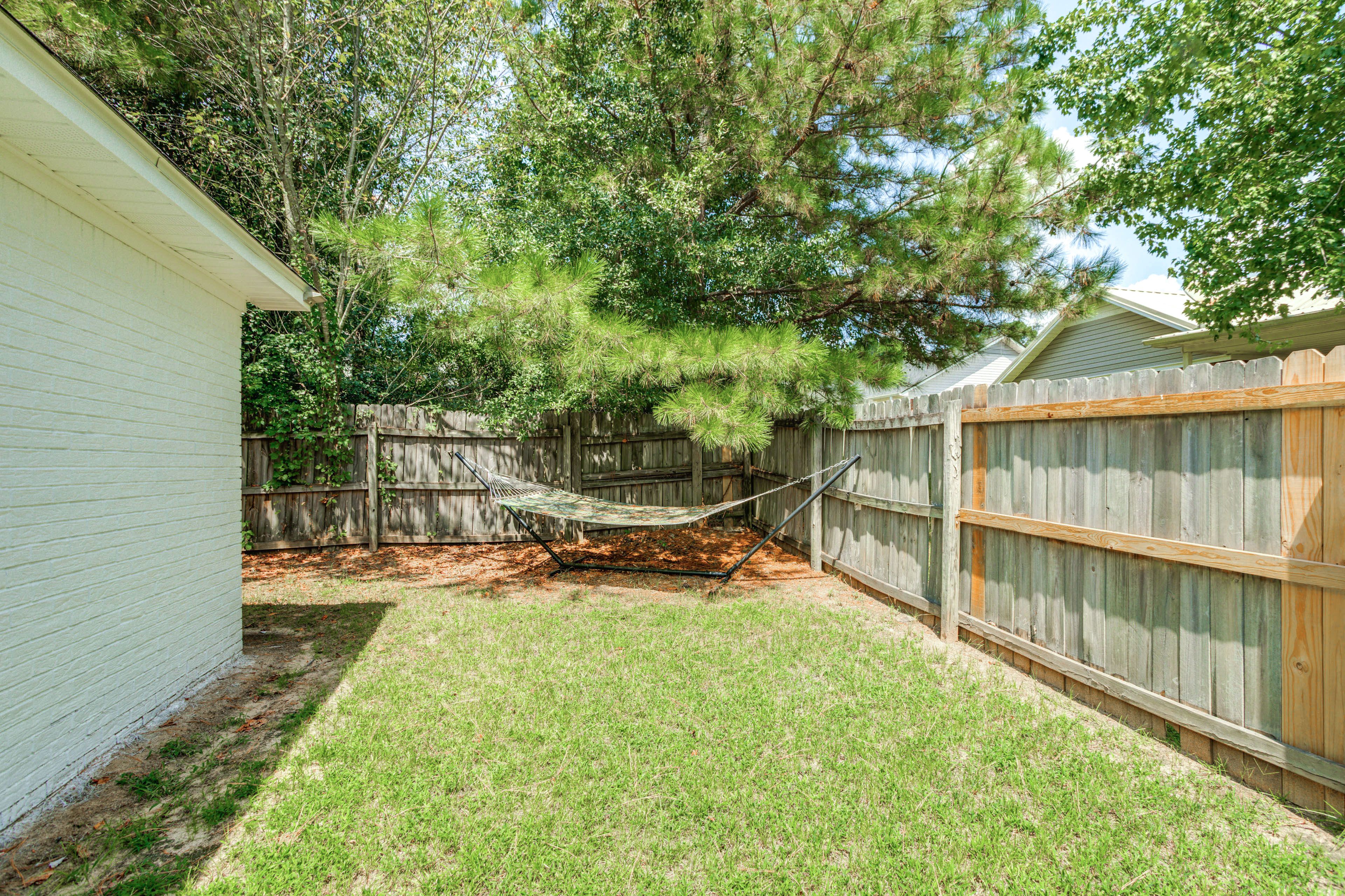 Fenced Backyard | Hammock