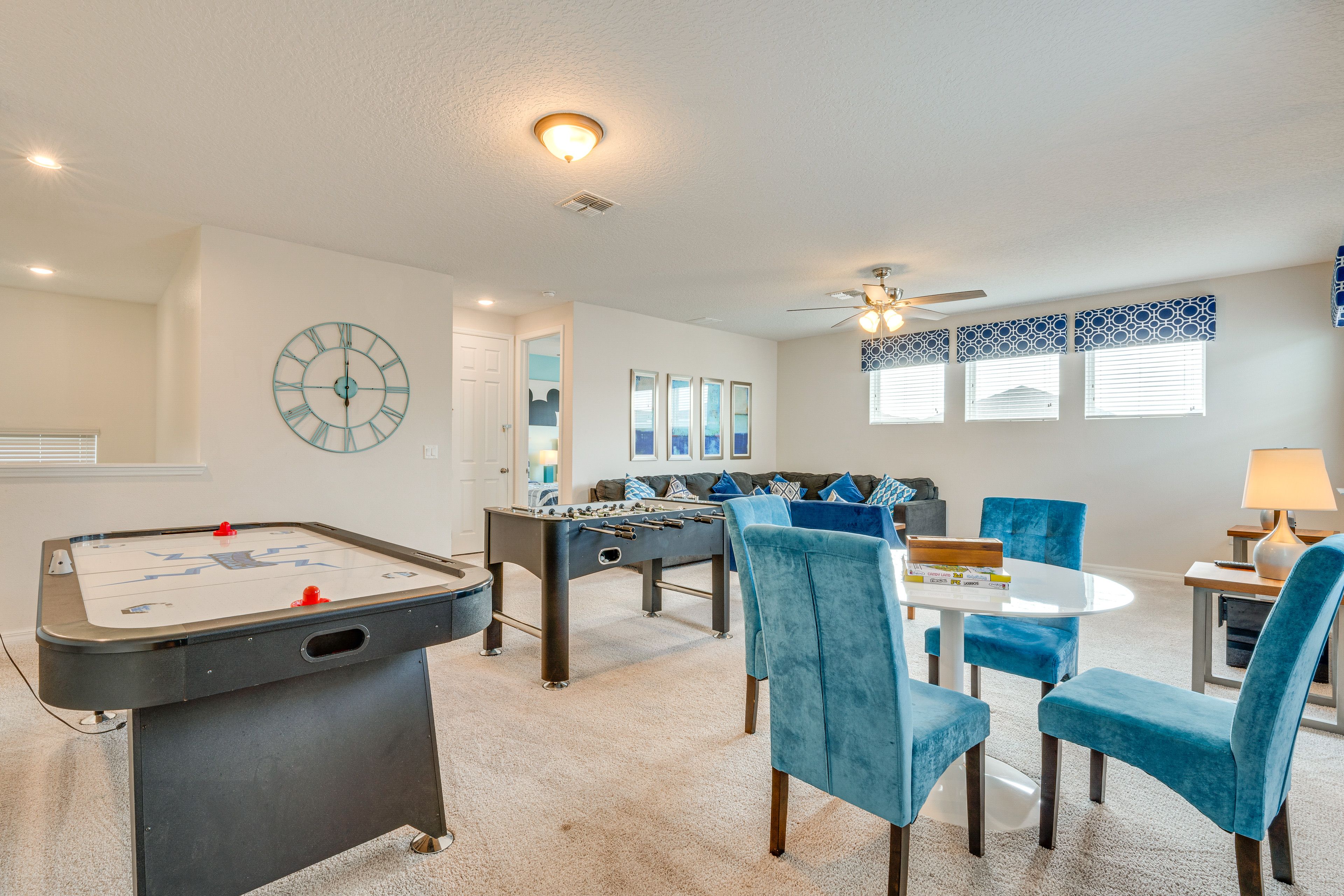 Game Room | Air Hockey Table | Foosball Table | Dining Area