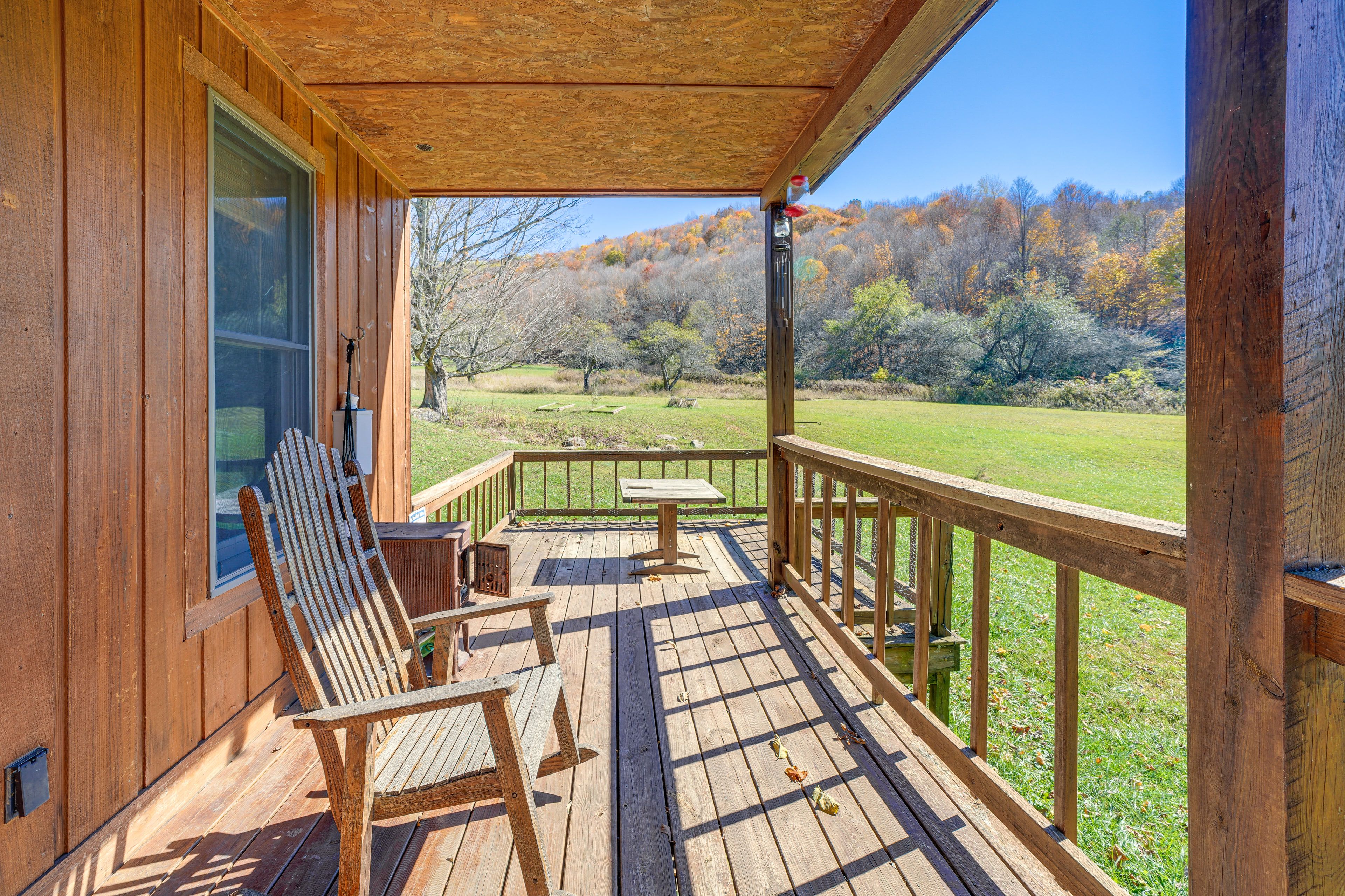 Deck | Fire Pit | Mountain Views