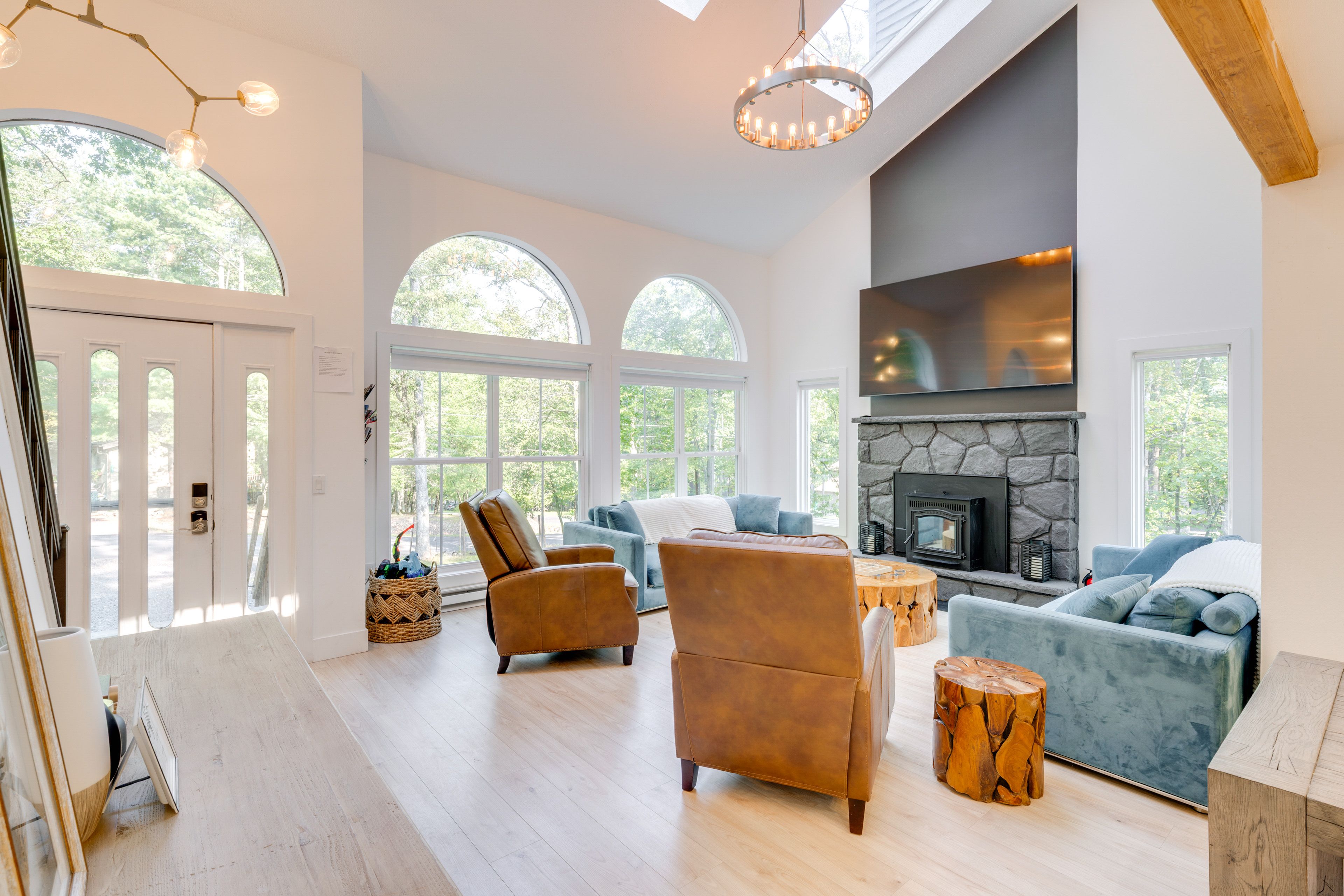 Living Room | 1st Floor | Wood-Burning Stove | Electric Heating