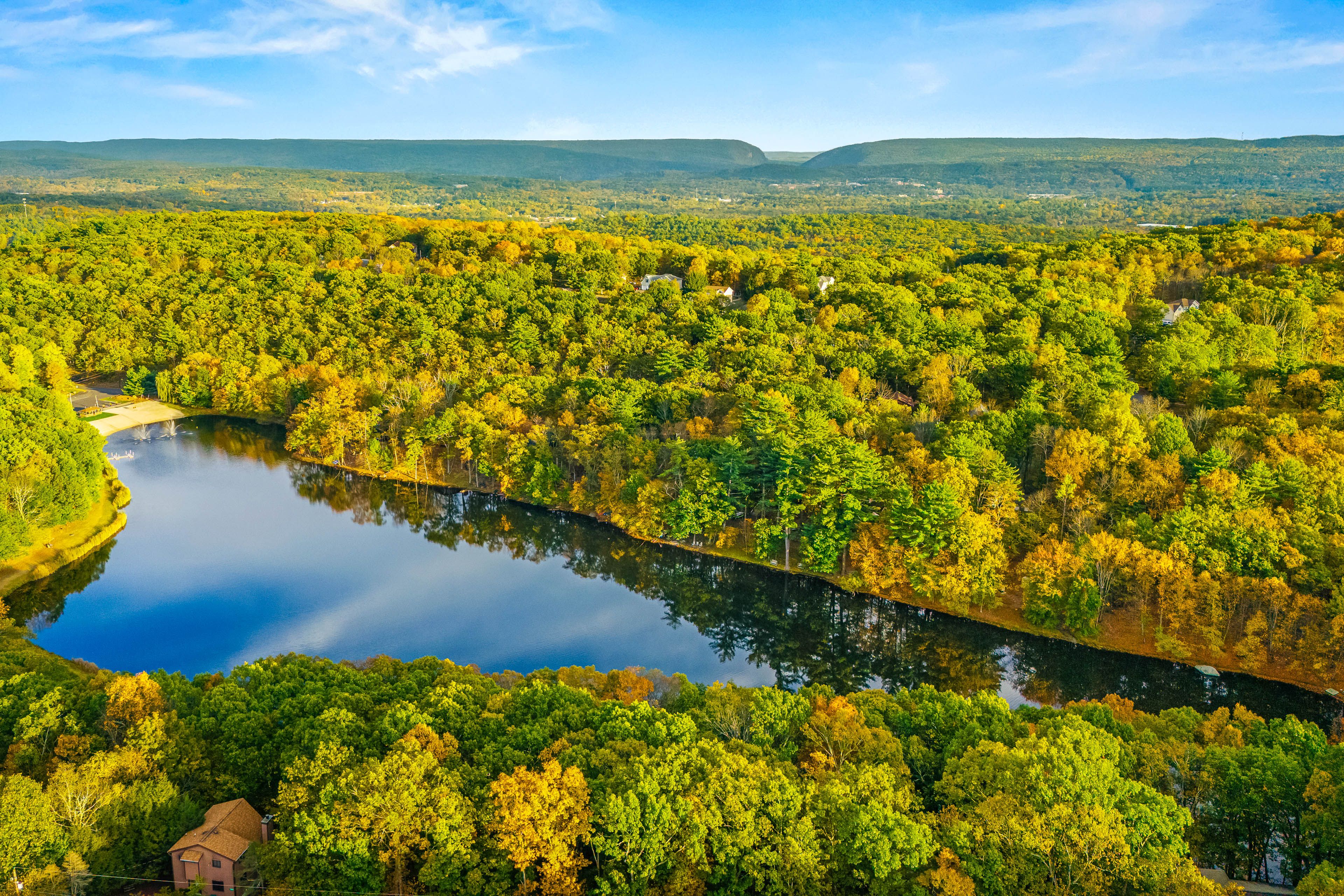 Penn Estates | Community Amenities | Lake w/ Beach
