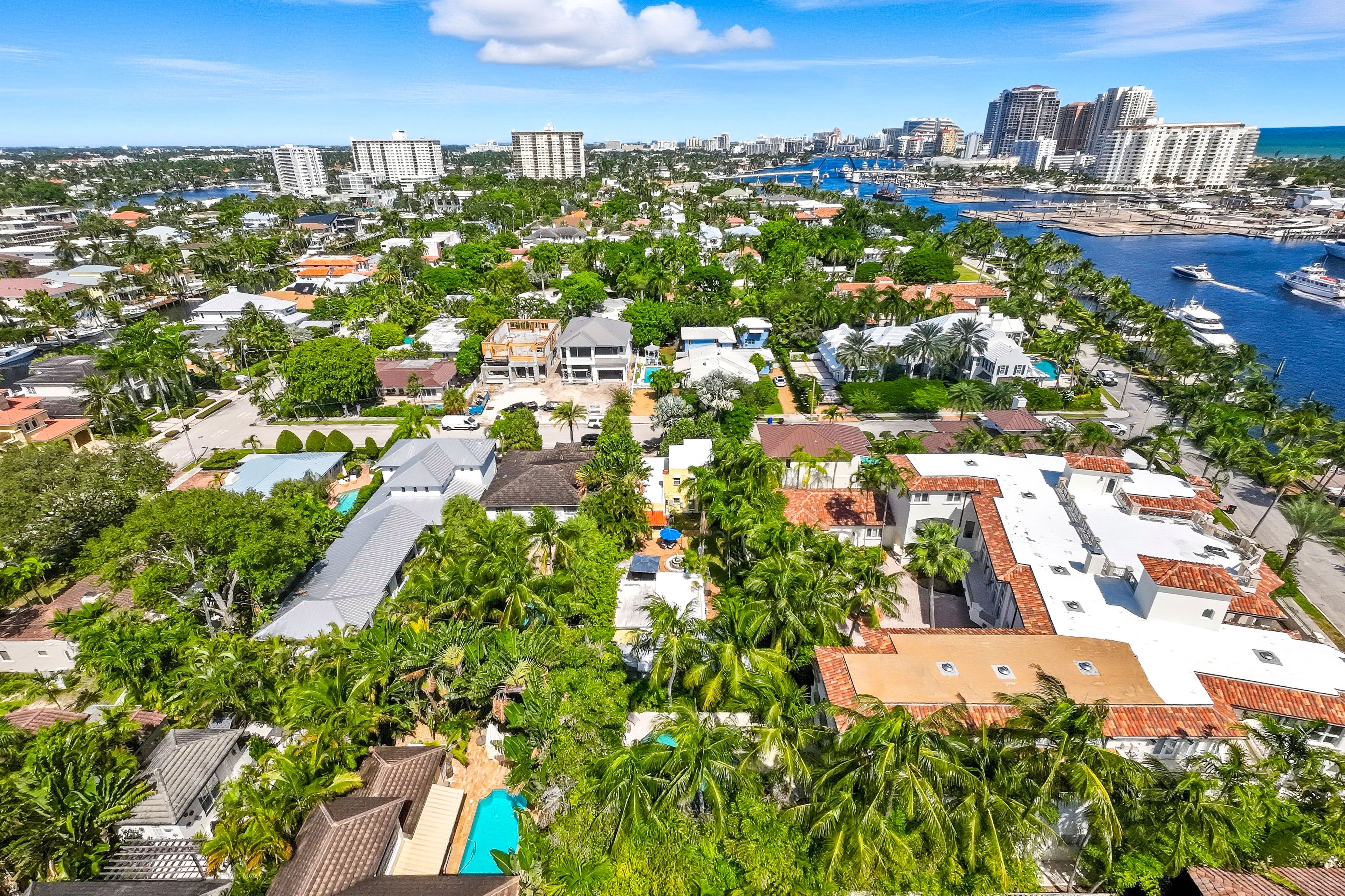 Aerial View of Property | Walk to Intracoastal