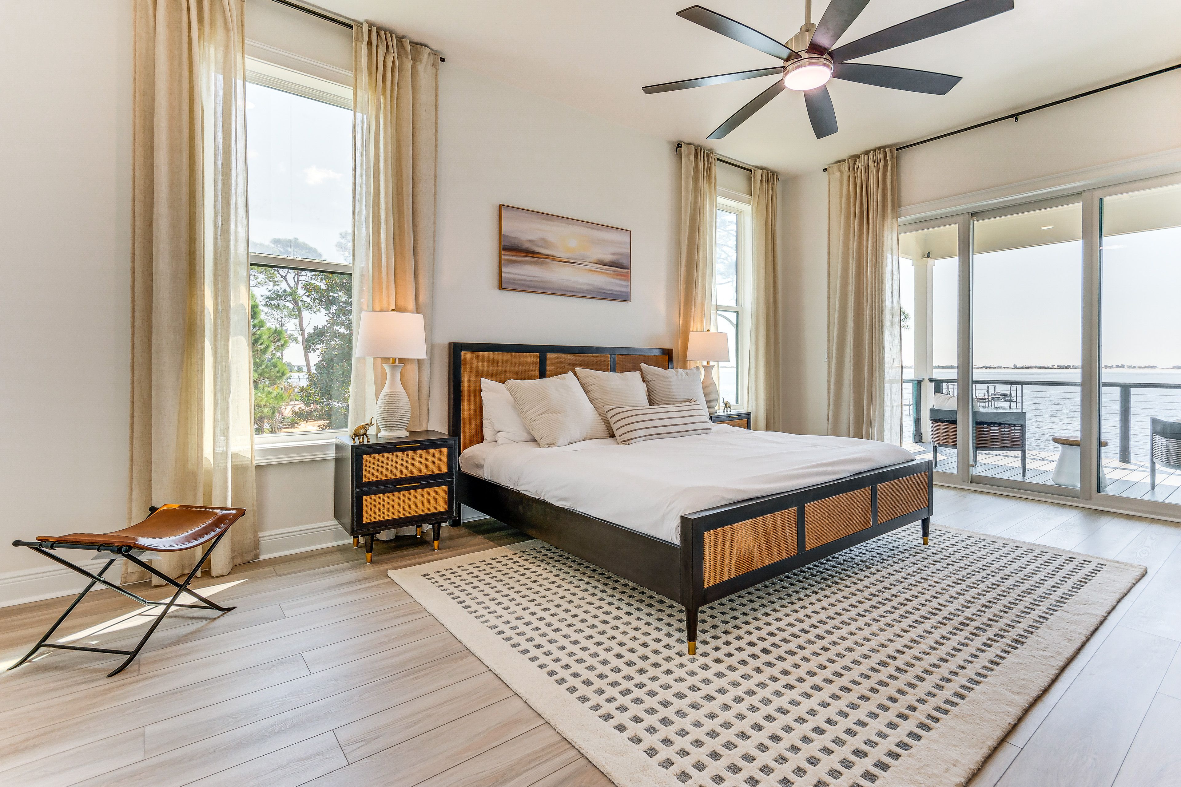 Bedroom 1 | 2nd Floor | King Bed | Smart TV | Deck Access | Linens Provided