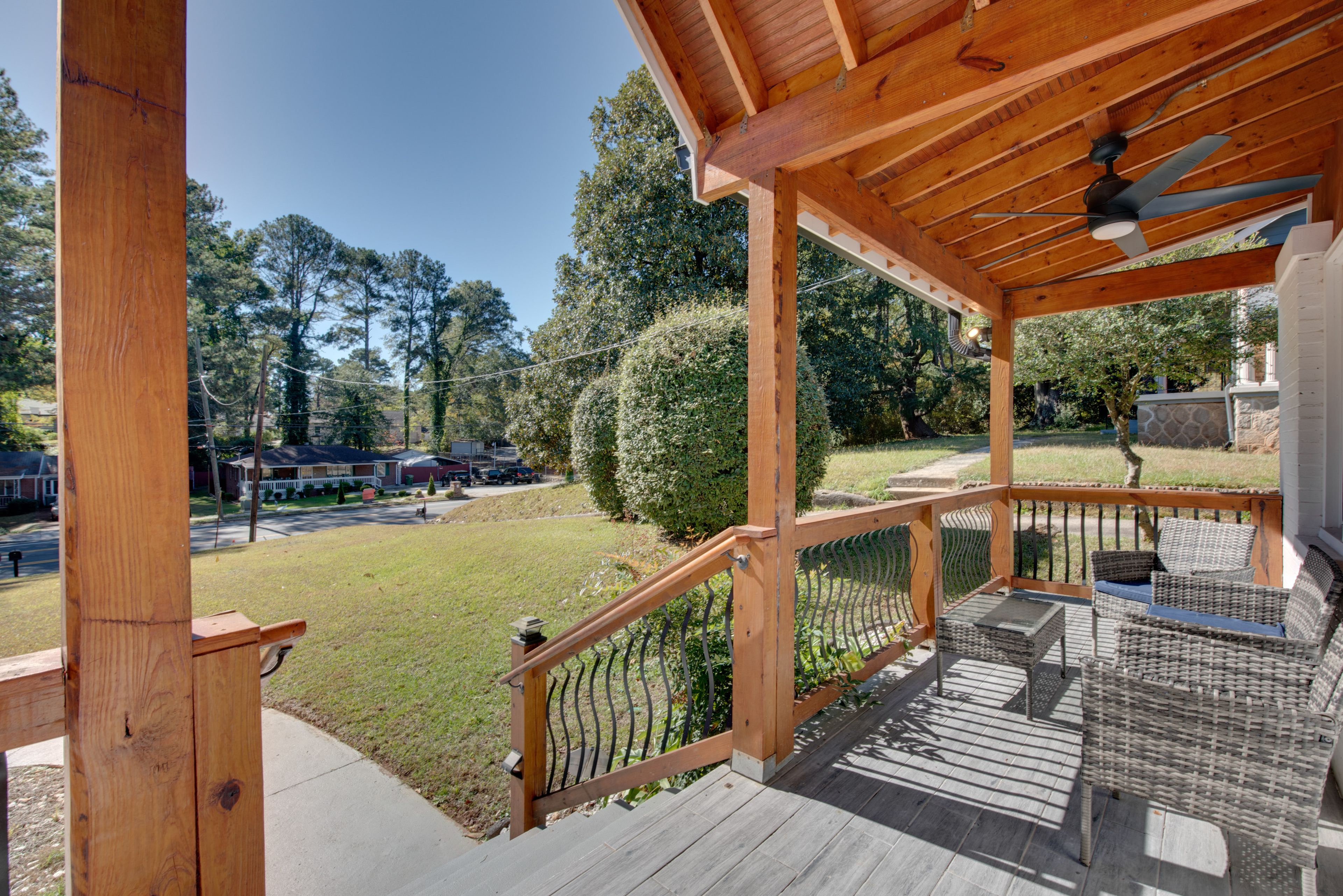 Covered Front Porch | Furnished