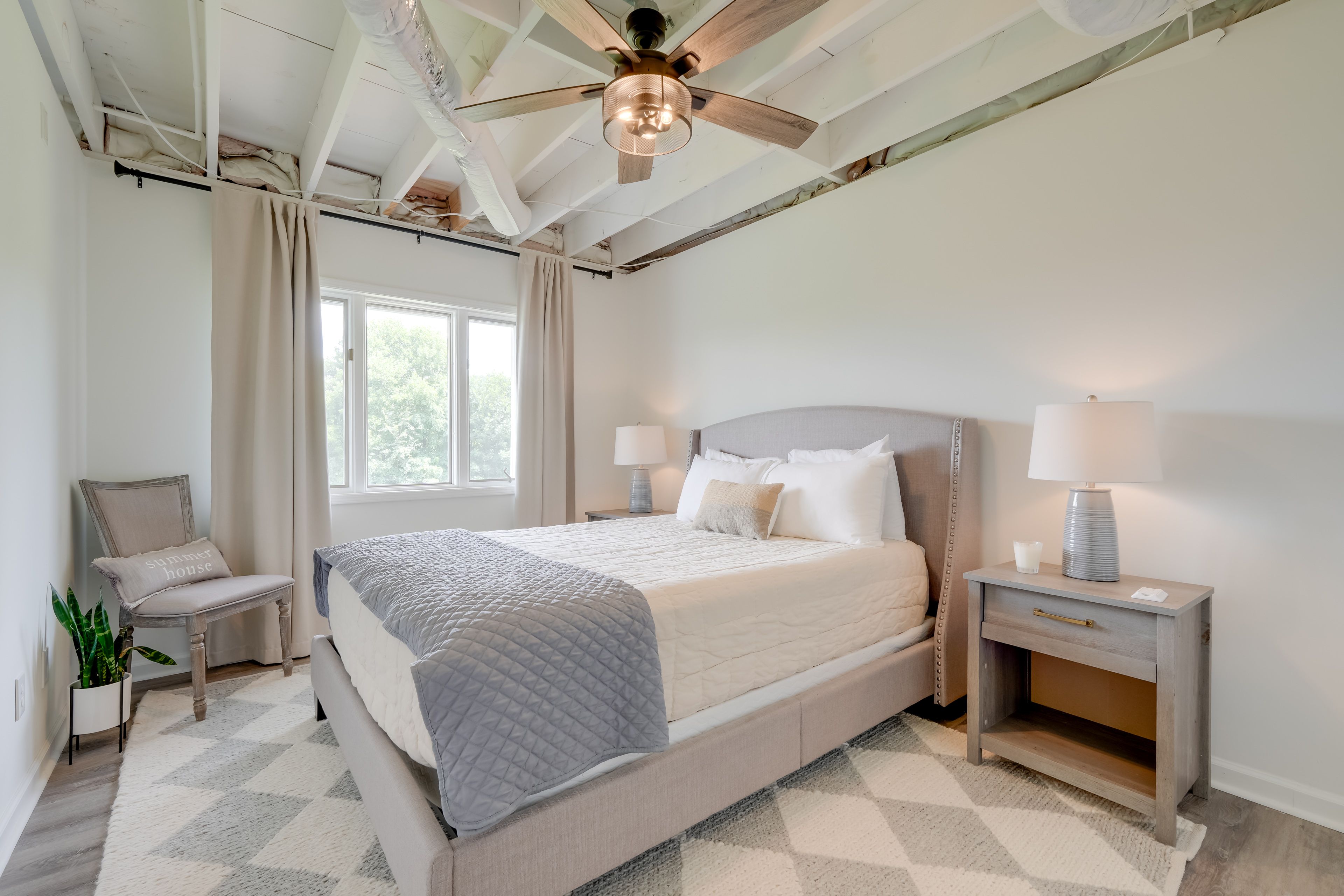 Bedroom 2 | Queen Bed | Basement Floor | Stairs Required