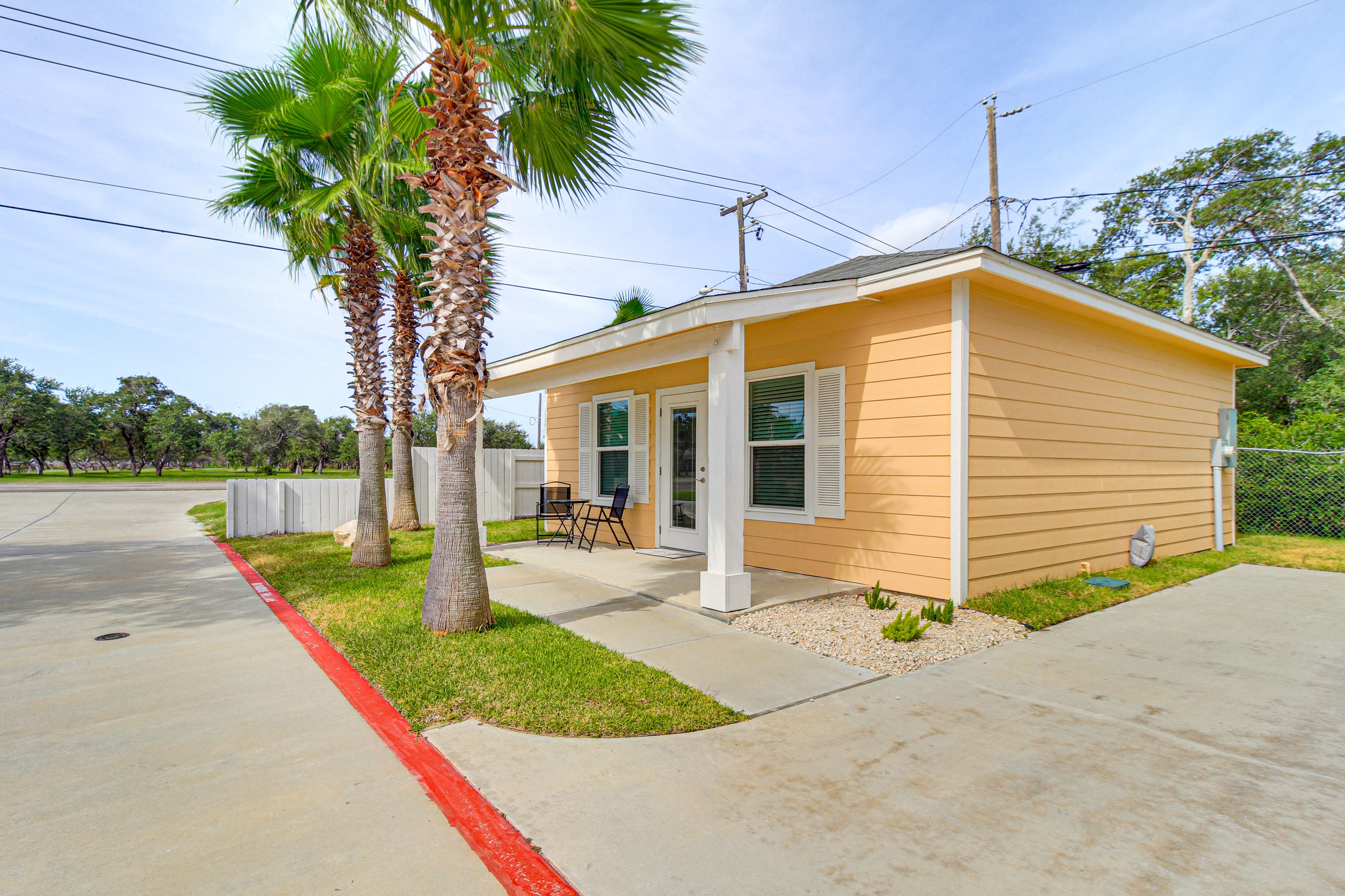 Property Exterior | Single-Story Unit | Private Driveway (2 Vehicles)