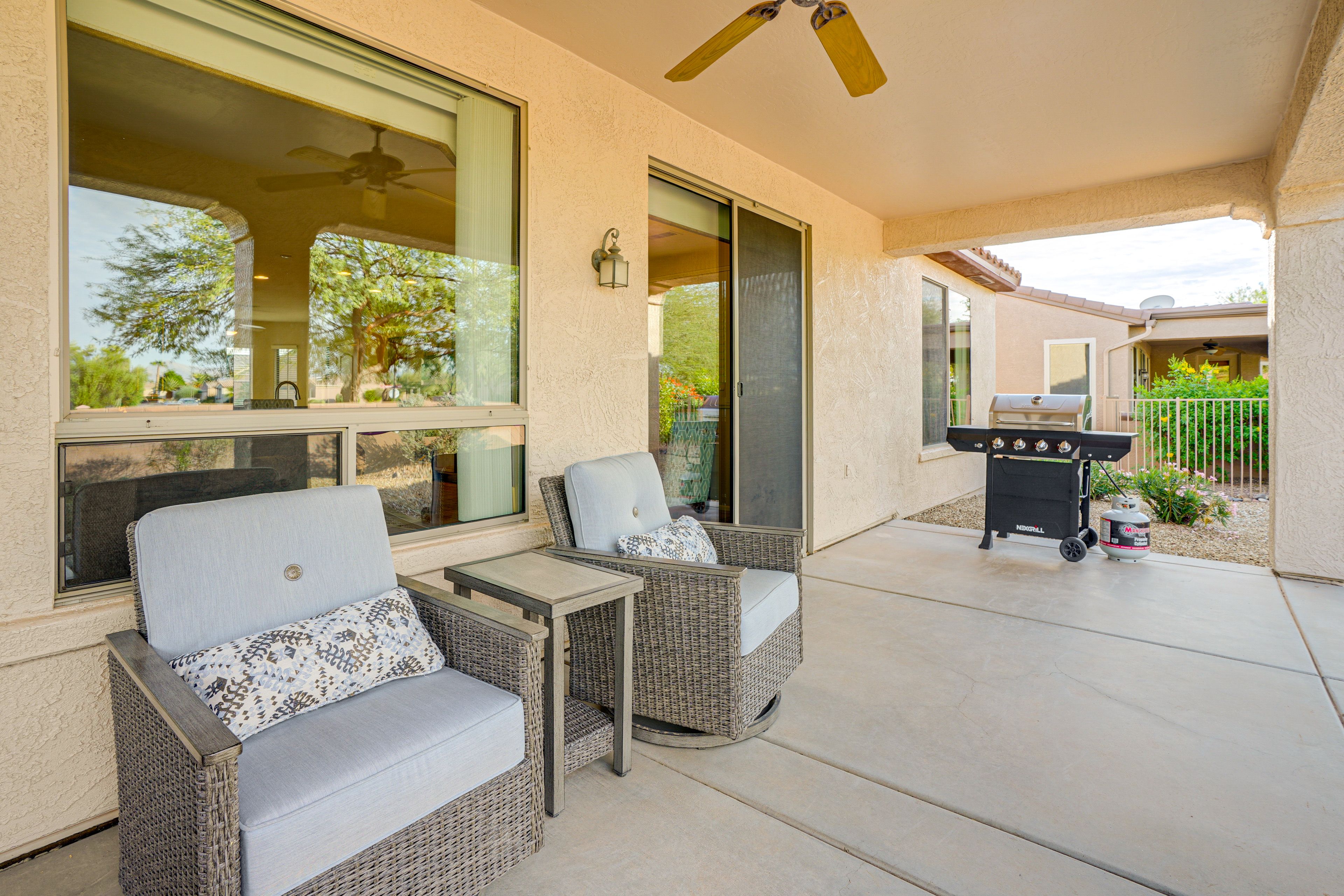 Covered Patio | Gas Grill