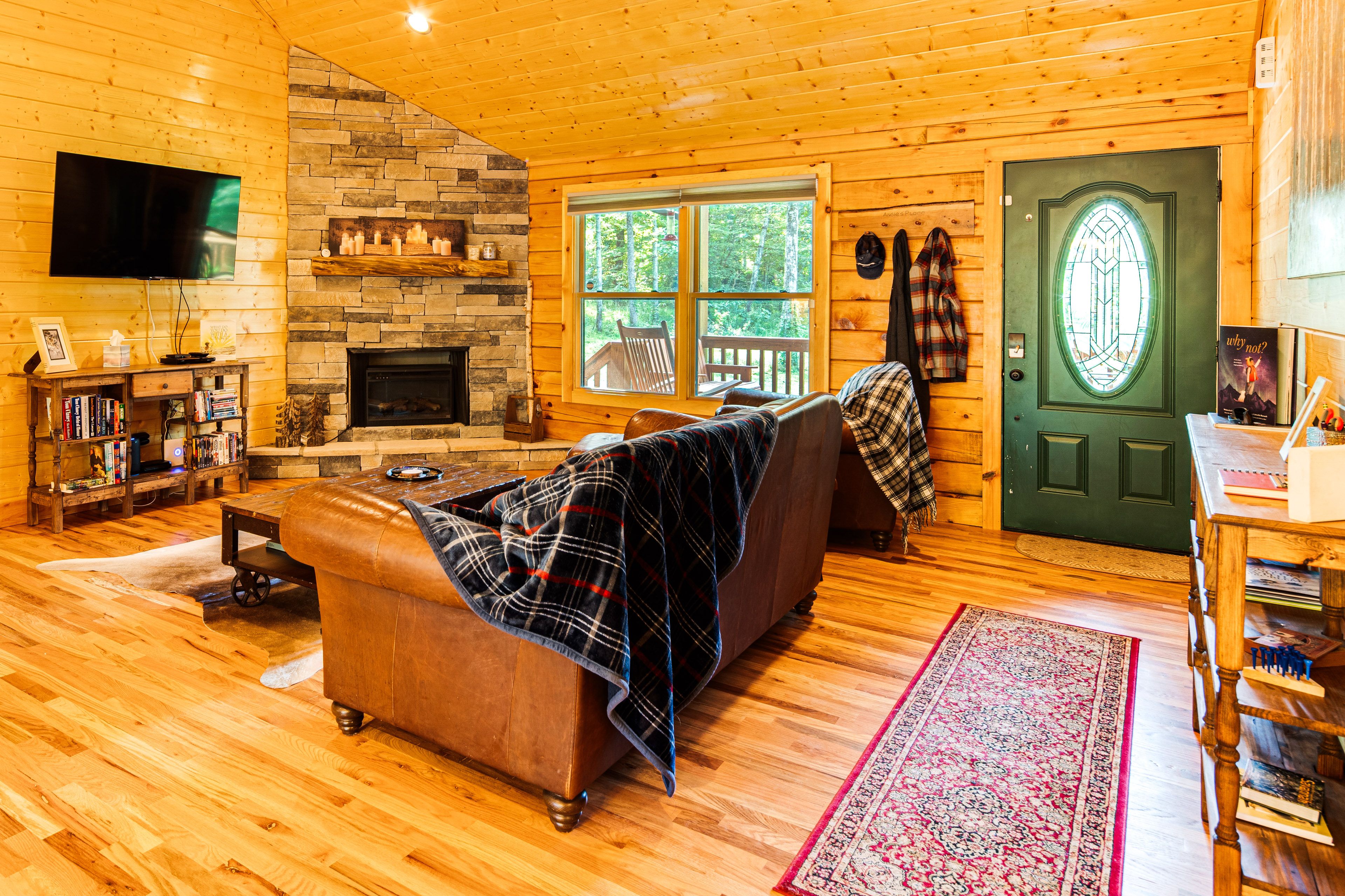 Property Interior | Single-Story Cabin | Free WiFi | Central A/C & Heating