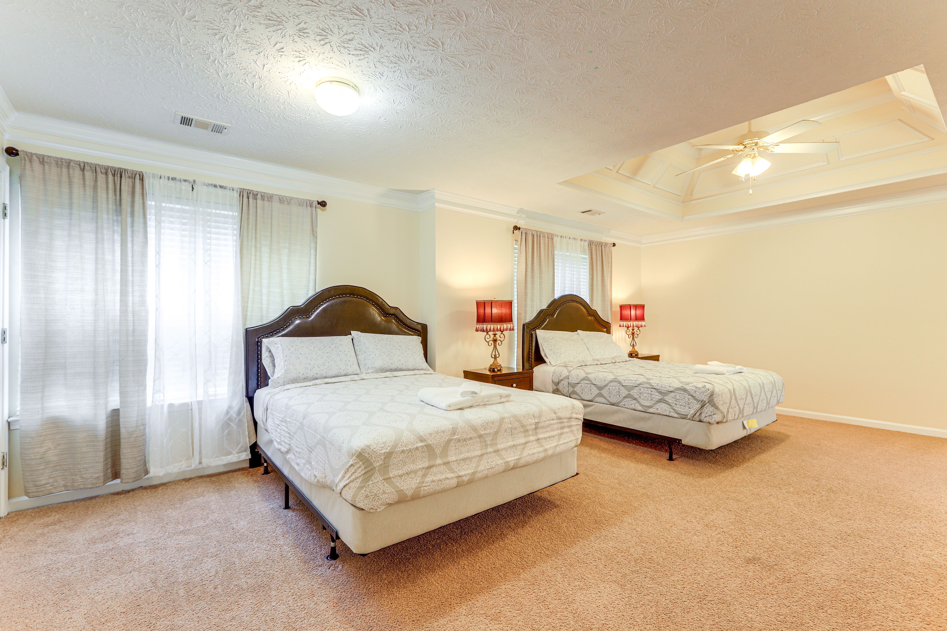 Bedroom 1 | 1st Floor | 2 Queen Beds | Linens Provided