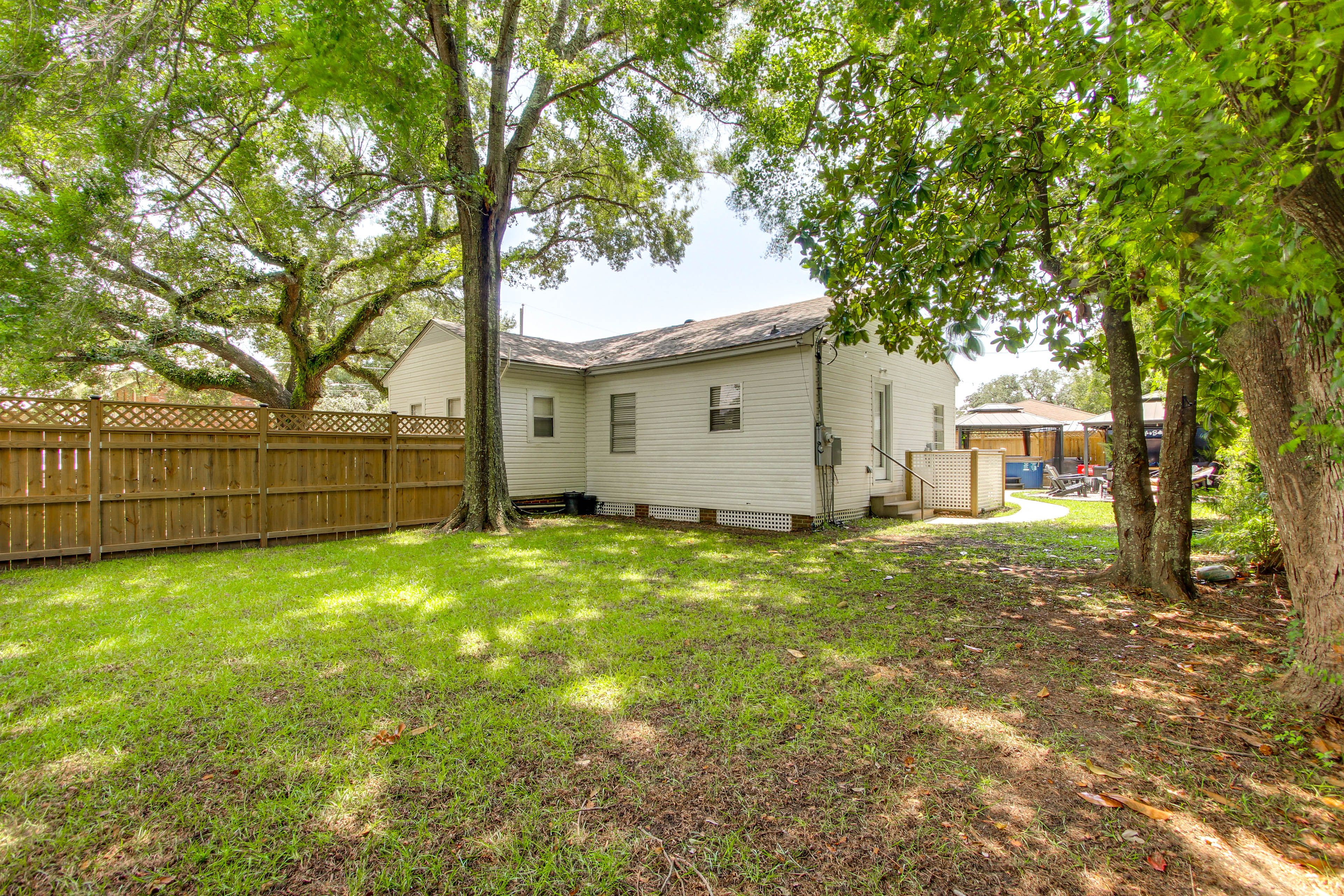 Exterior | Fenced Backyard