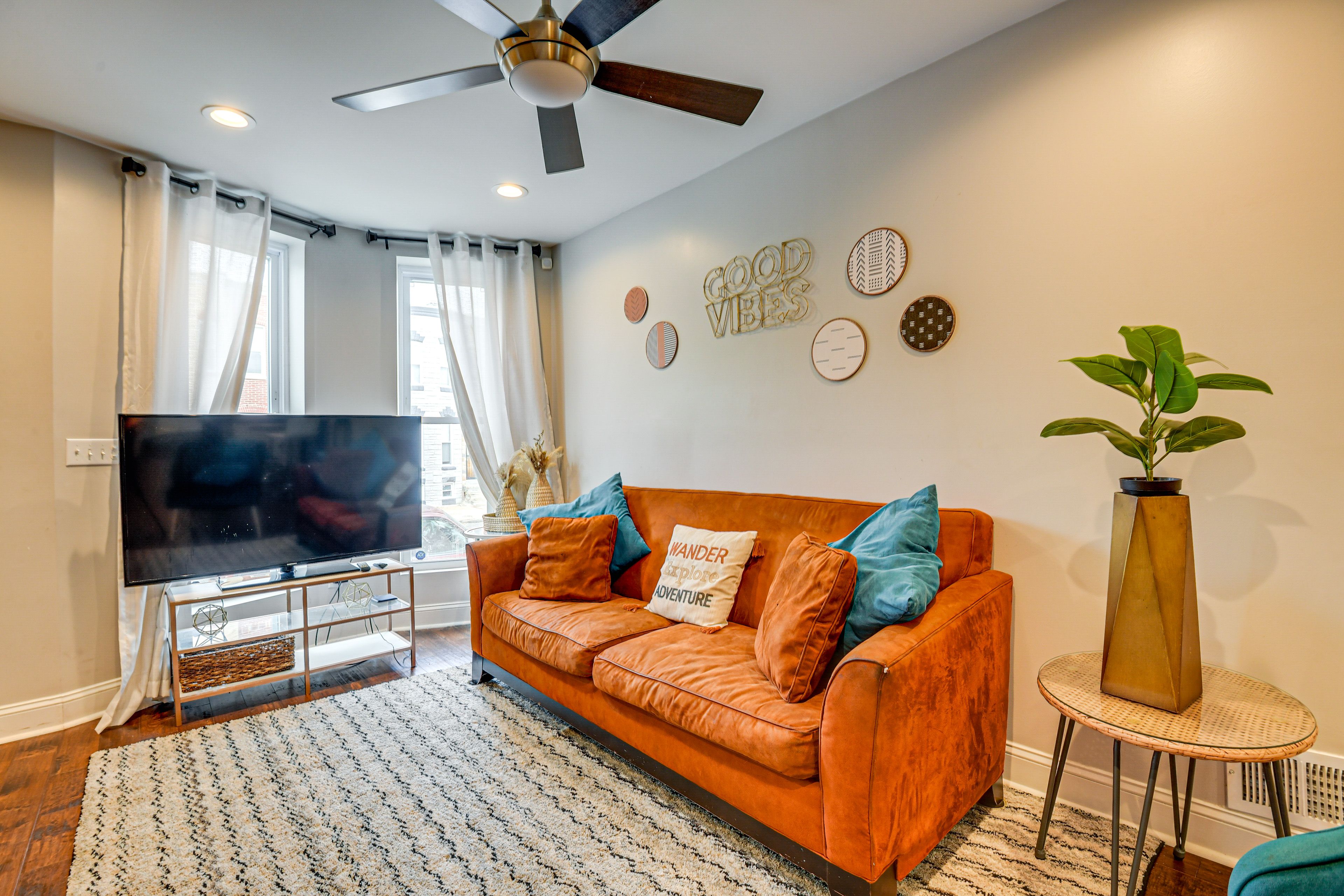 Property Interior | 2-Story Townhome | Free WiFi | Central A/C & Heating