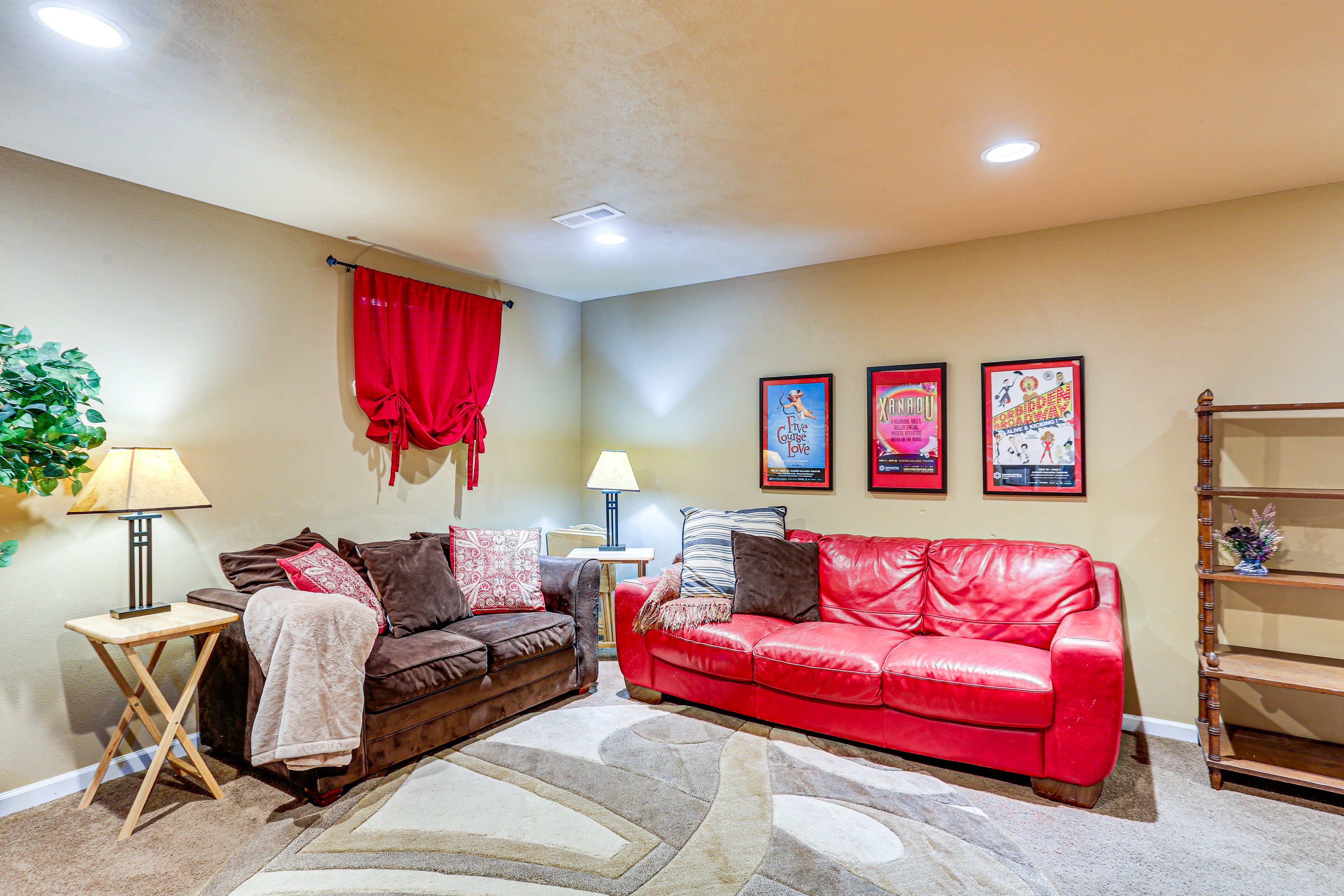 Lower Living Area | TV | Basement