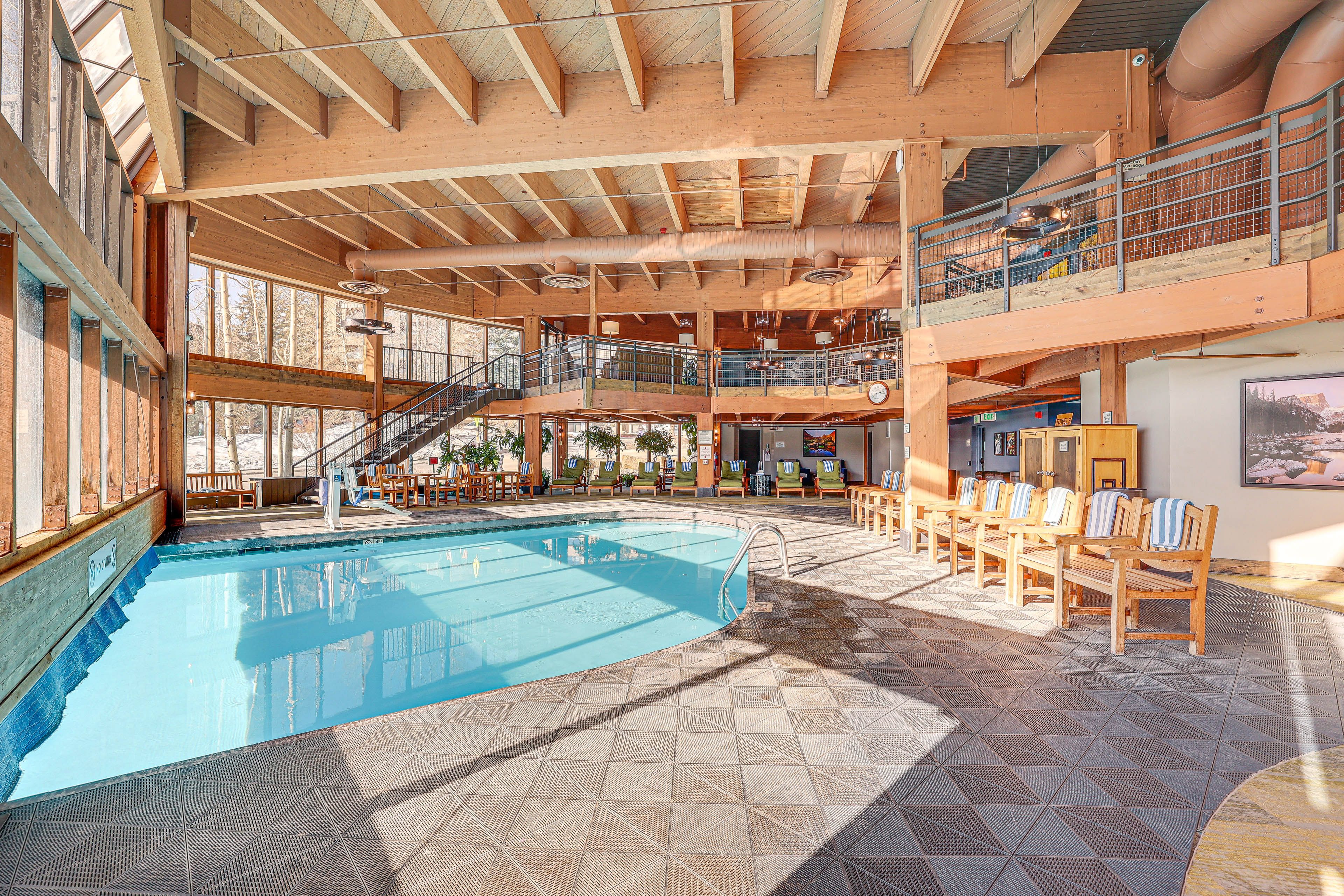 Beaver Run Resort | Community Amenities | Indoor/Outdoor Pool | Lounge Area