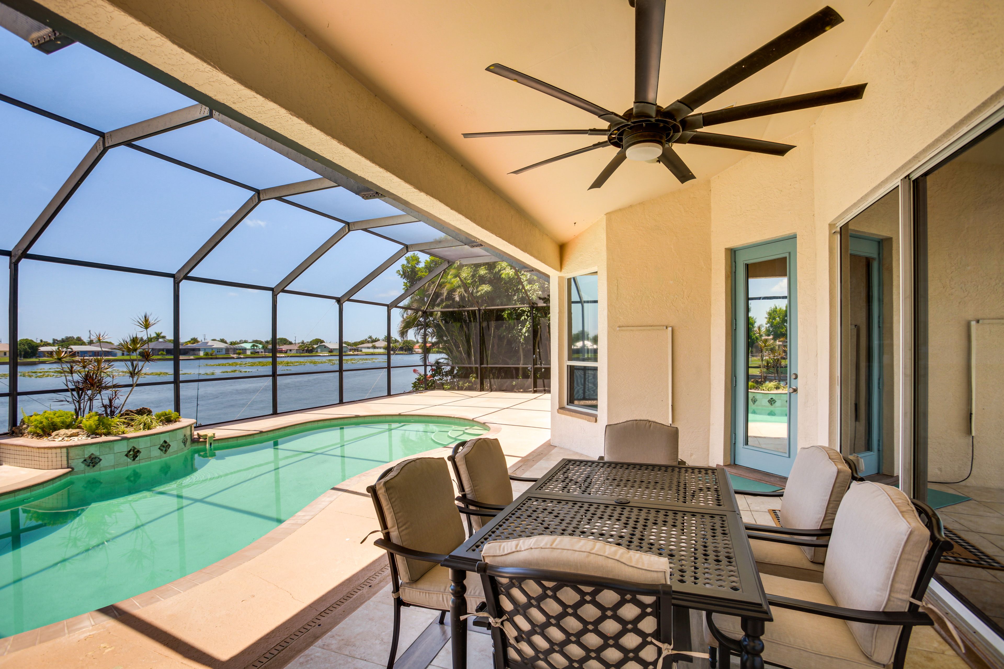 Cape Coral Vacation Rental | 4BR | 2.5BA | 1 Step Required | 2,100 Sq Ft