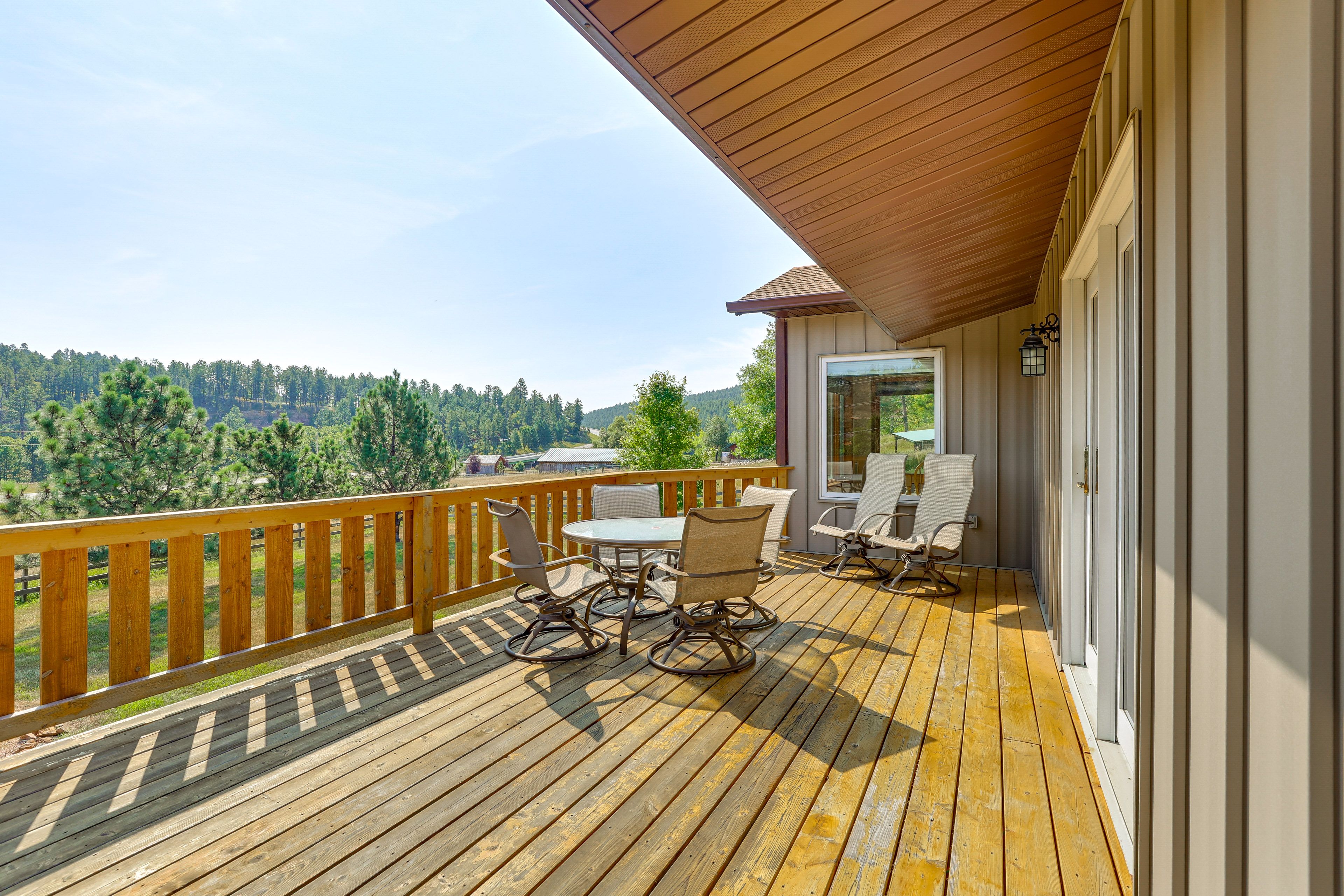 Deck | Mountain & Pasture Views | 3.5-Acre Property