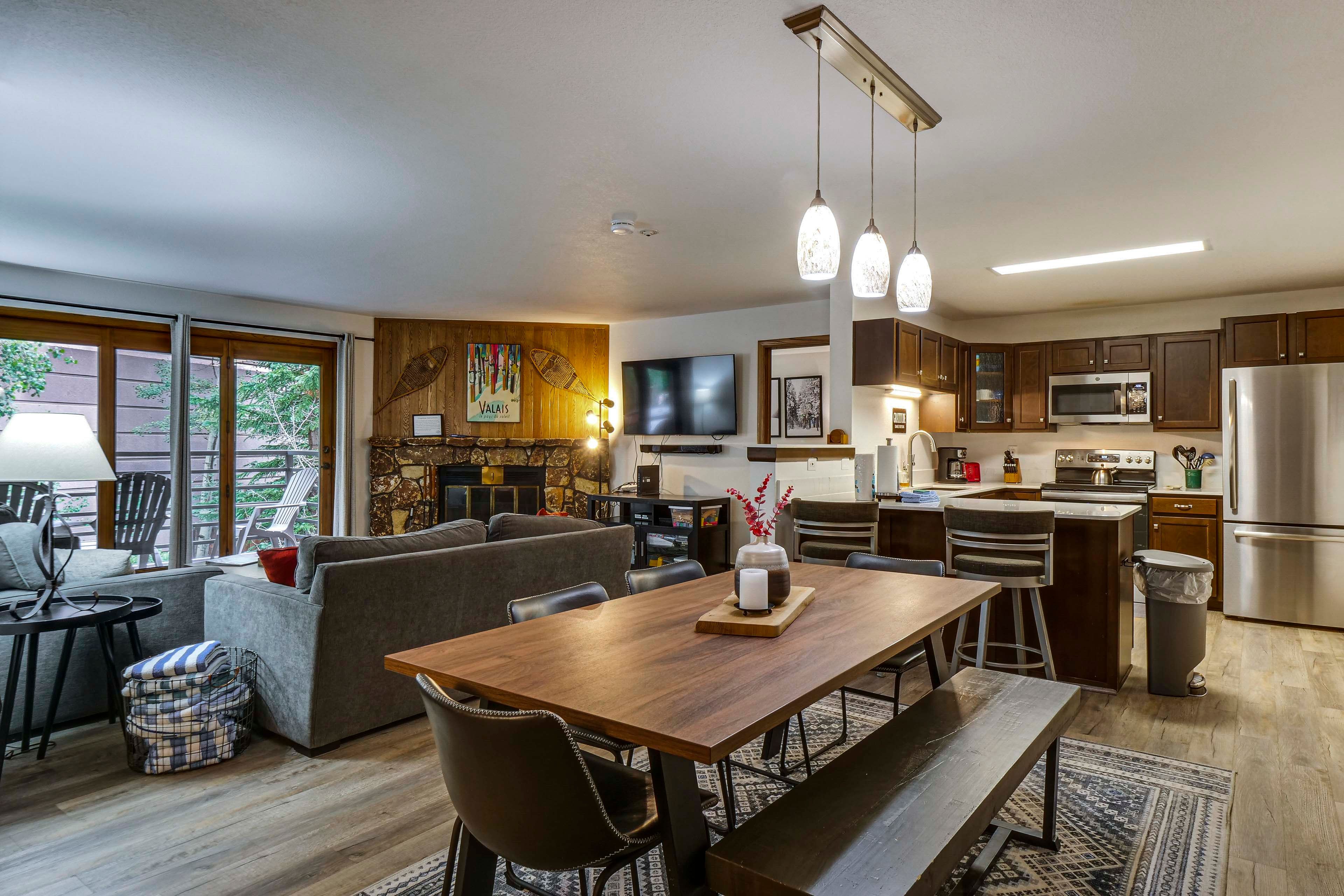 Keystone Vacation Rental | 2BR | 2BA | 950 Sq Ft | Step-Free Access via Elevator