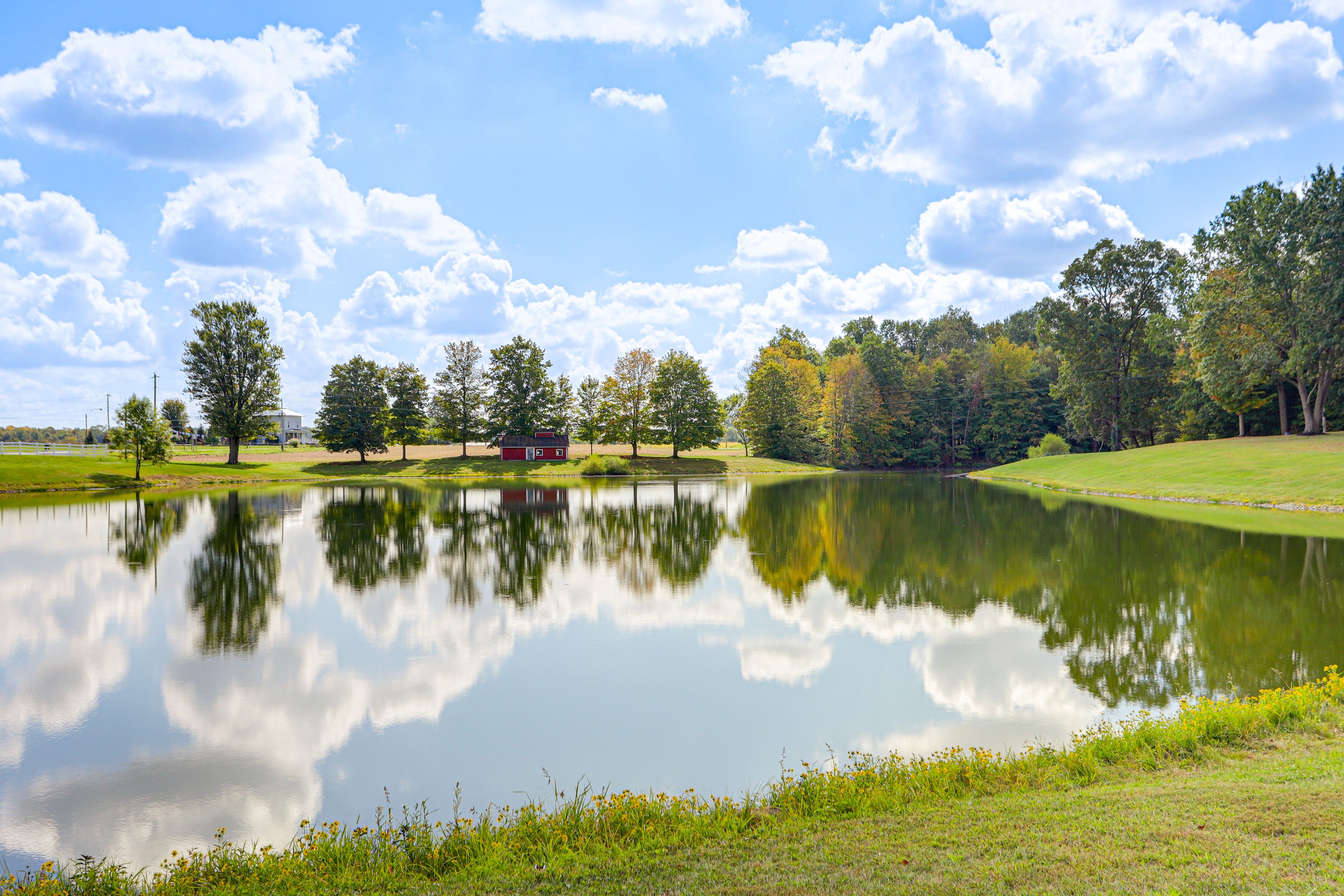 On-Site Pond | Spacious Yard