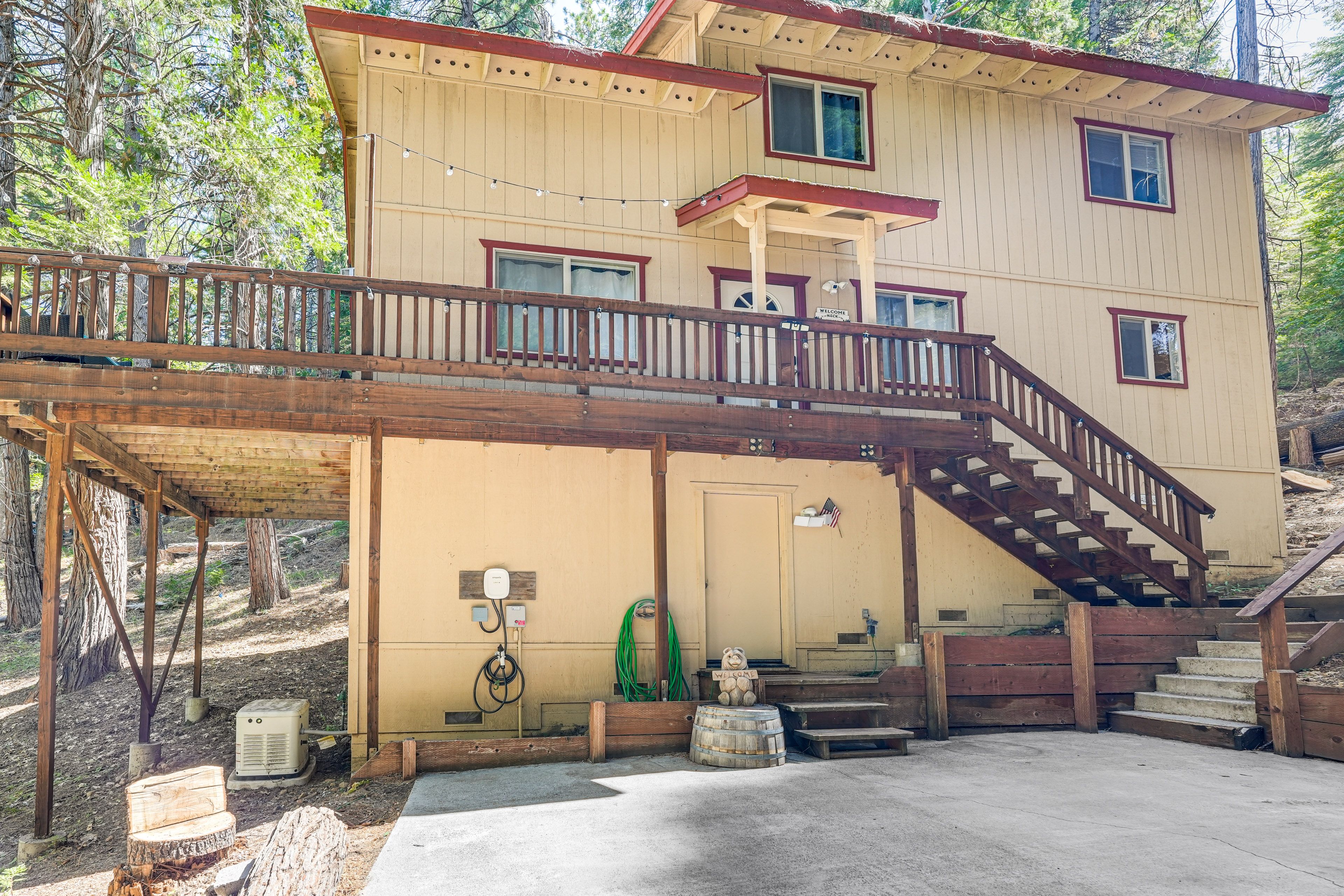 Exterior | 2-Story Cabin | Driveway Parking (4 Vehicles) | Trailer Parking