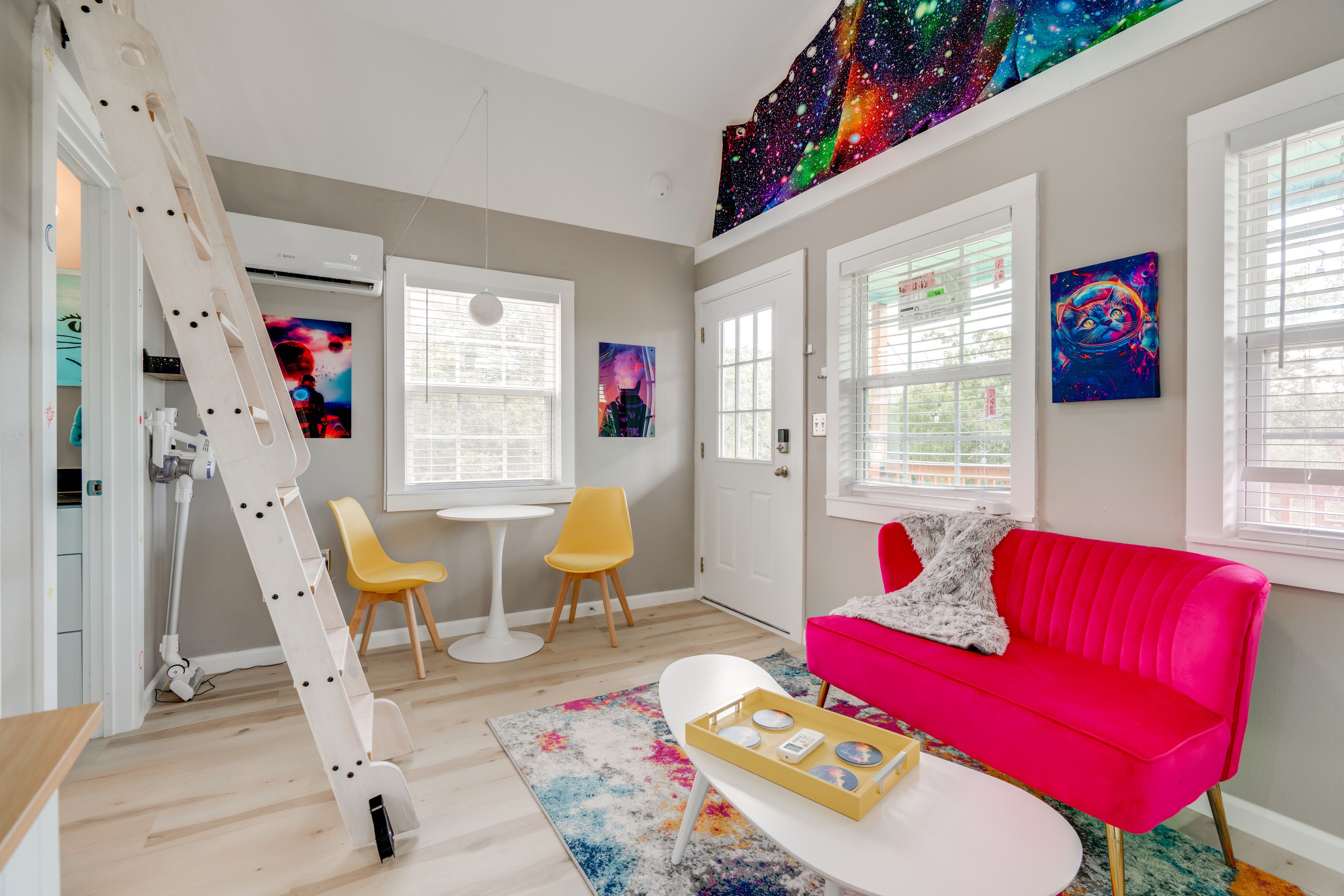 Living Room | 2-Story Cabin | Mini-Split A/C & Heating