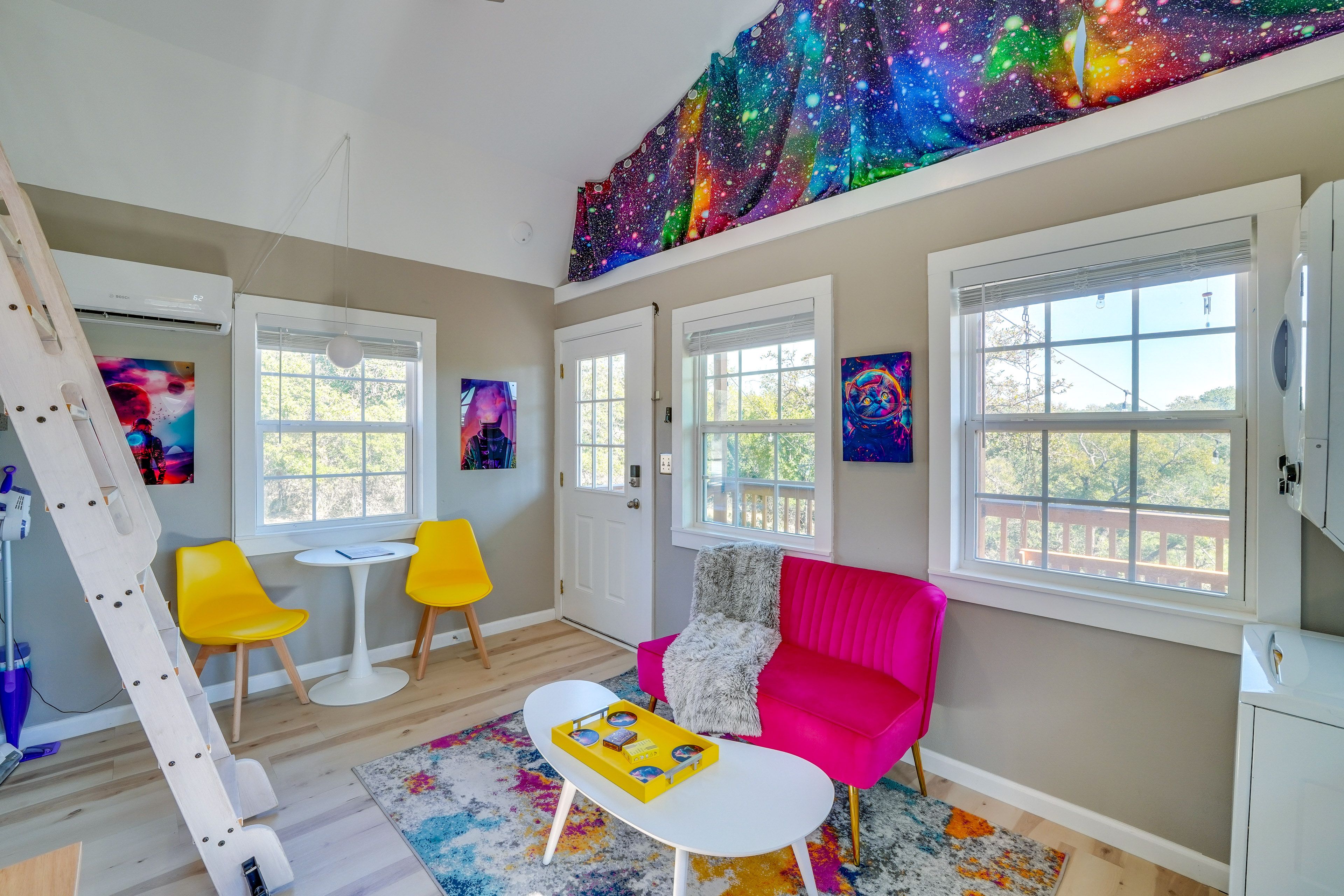 Living Room | 2-Story Cabin | Mini-Split A/C & Heating