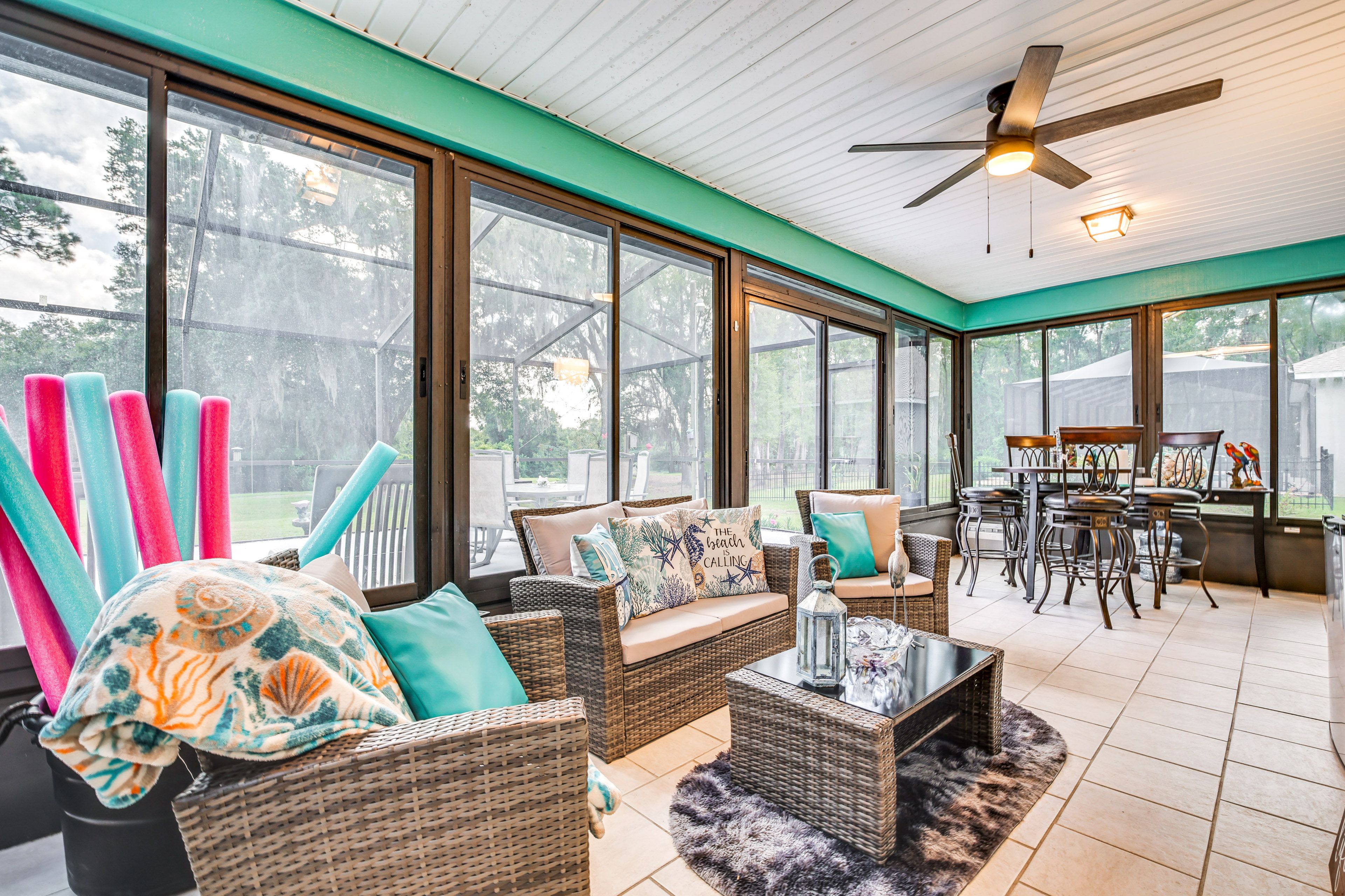 Sunroom | Dining Area | Pool Toys