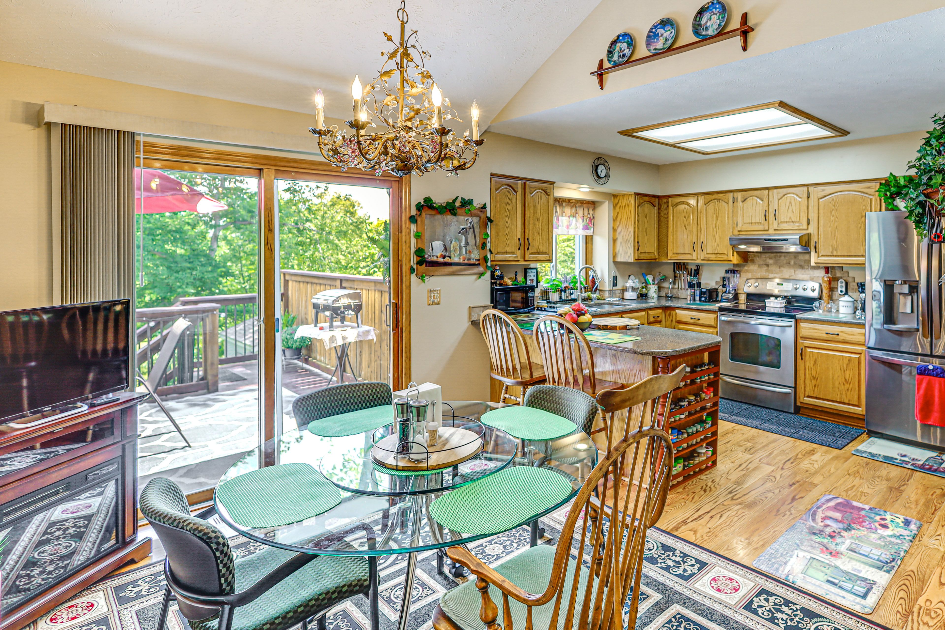 Dining Area | Open Floor Plan | Electric Fireplace