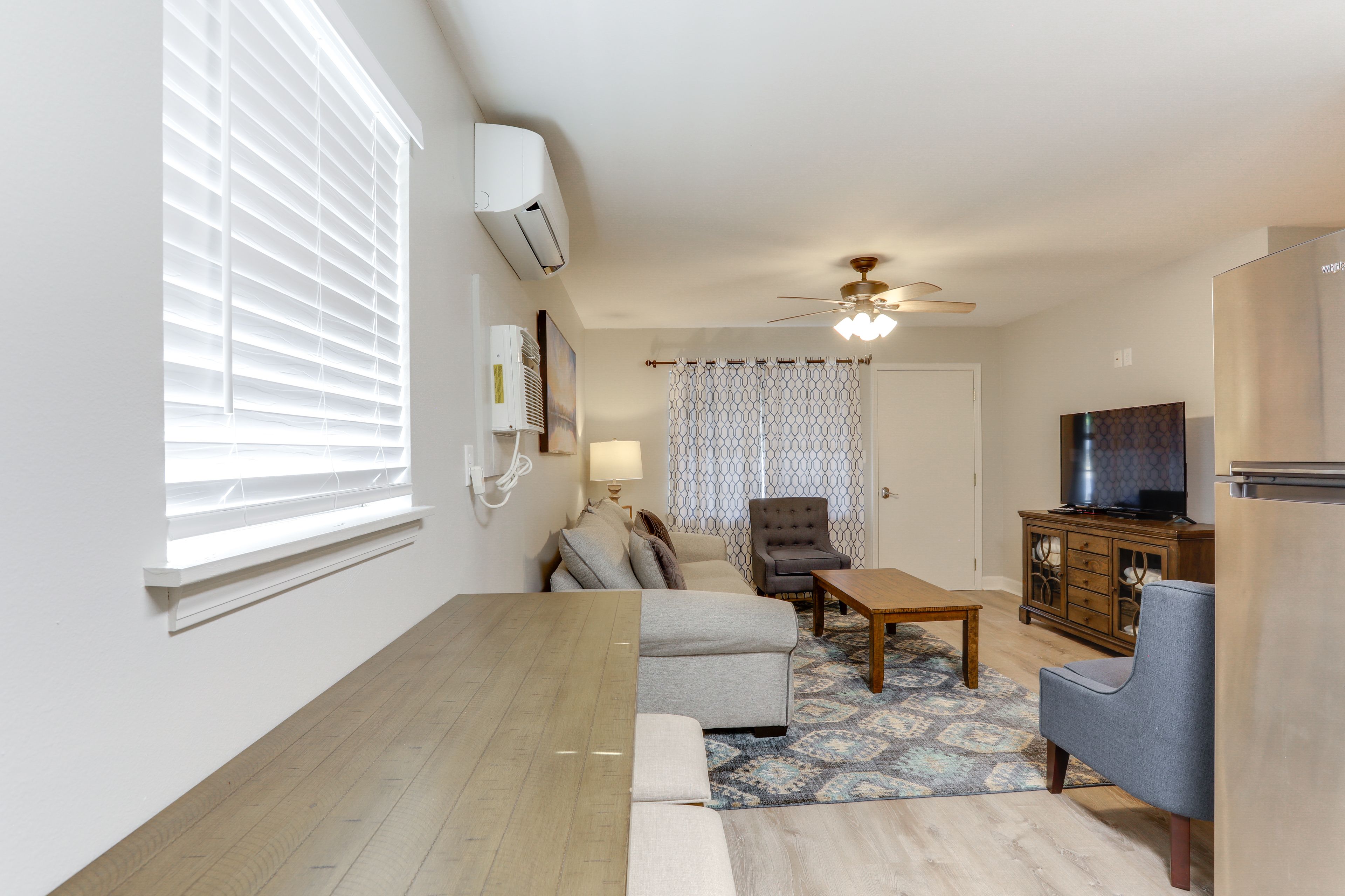 Dining Area | Dishware & Flatware | Mini-Split A/C & Heating