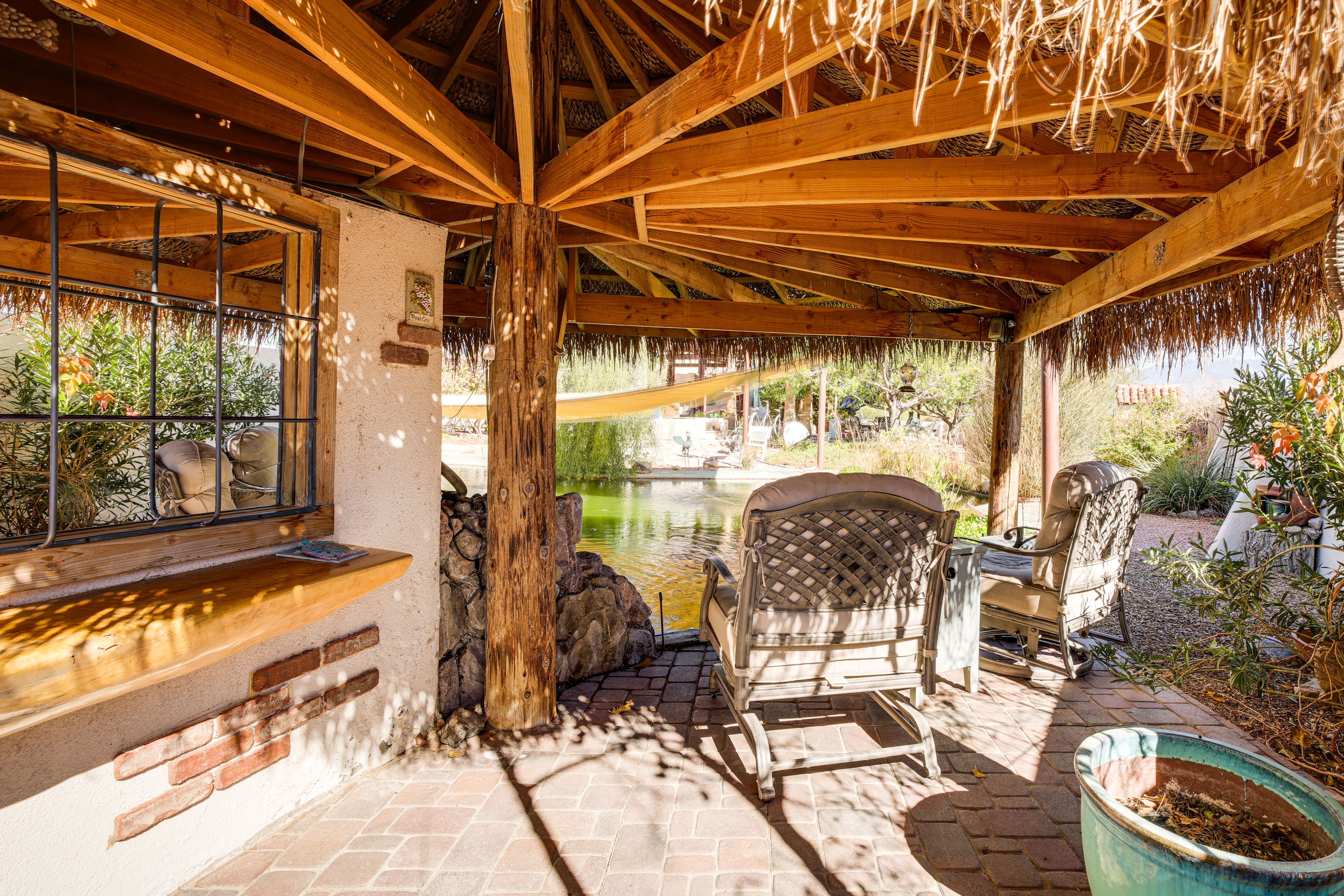 Shared Pond | Covered Lounge Area