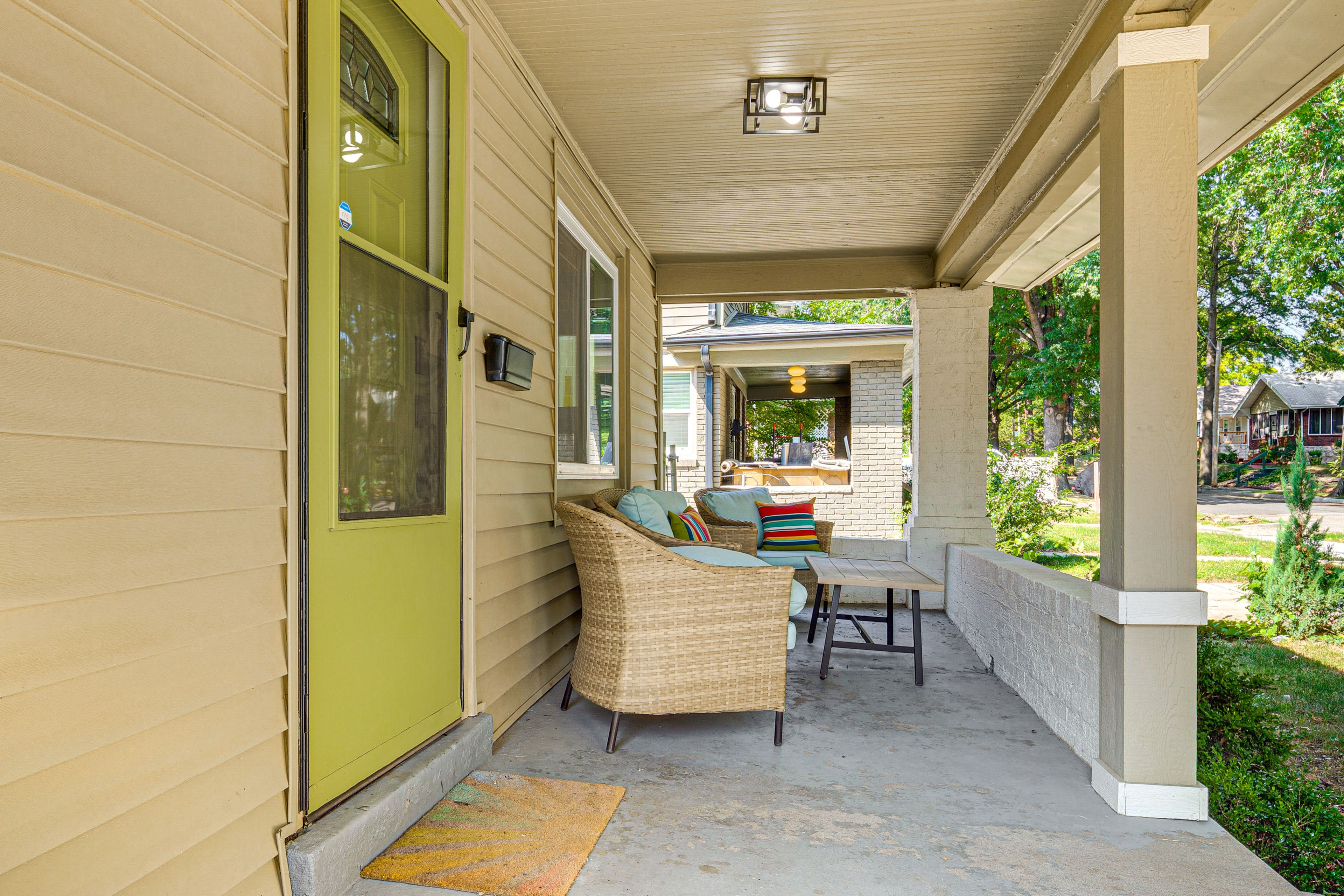 House Exterior | Covered Porch w/ Seating