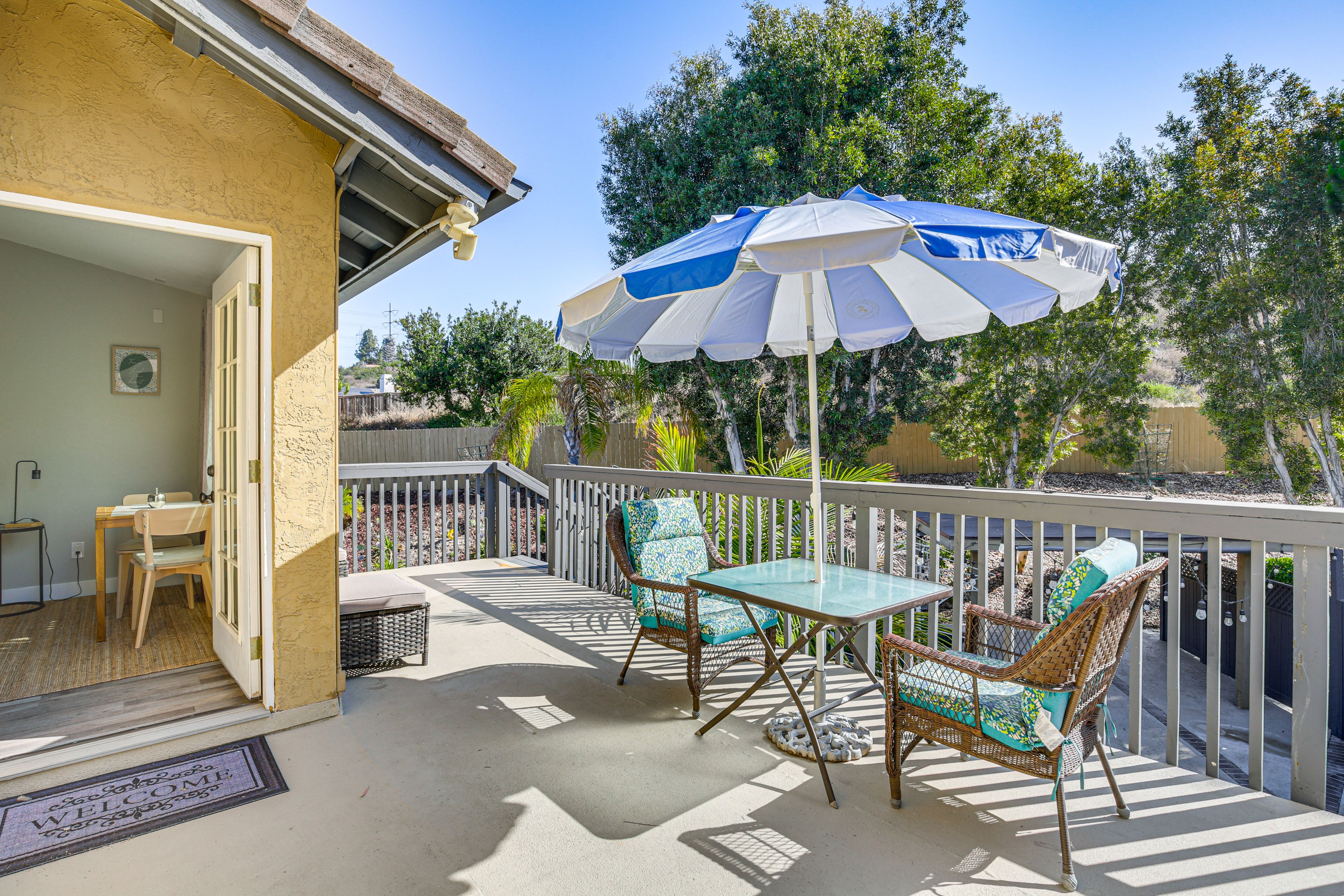Entryway | Private Deck | Outdoor Dining Area | Mountain Views