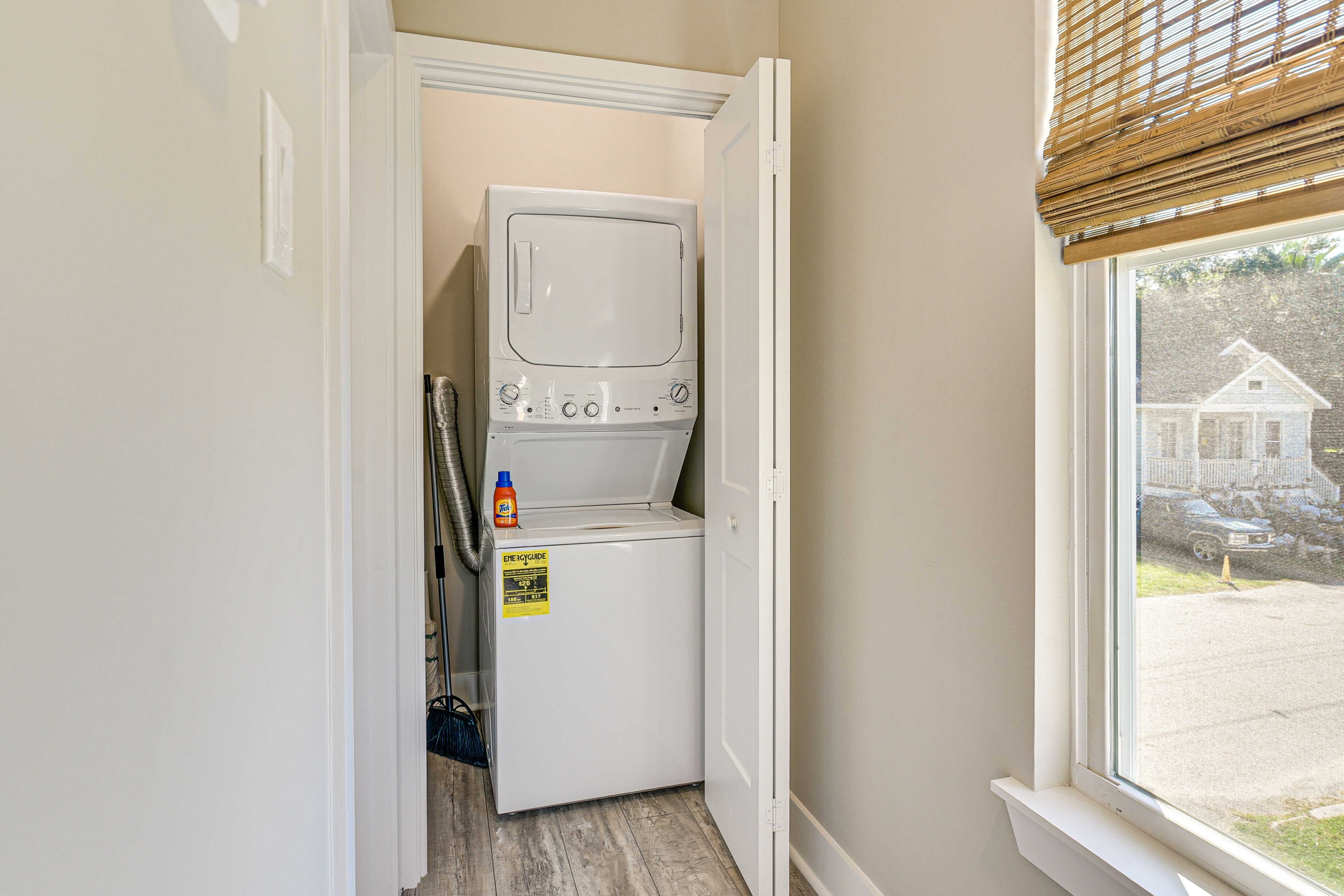 Stacked Laundry Machines