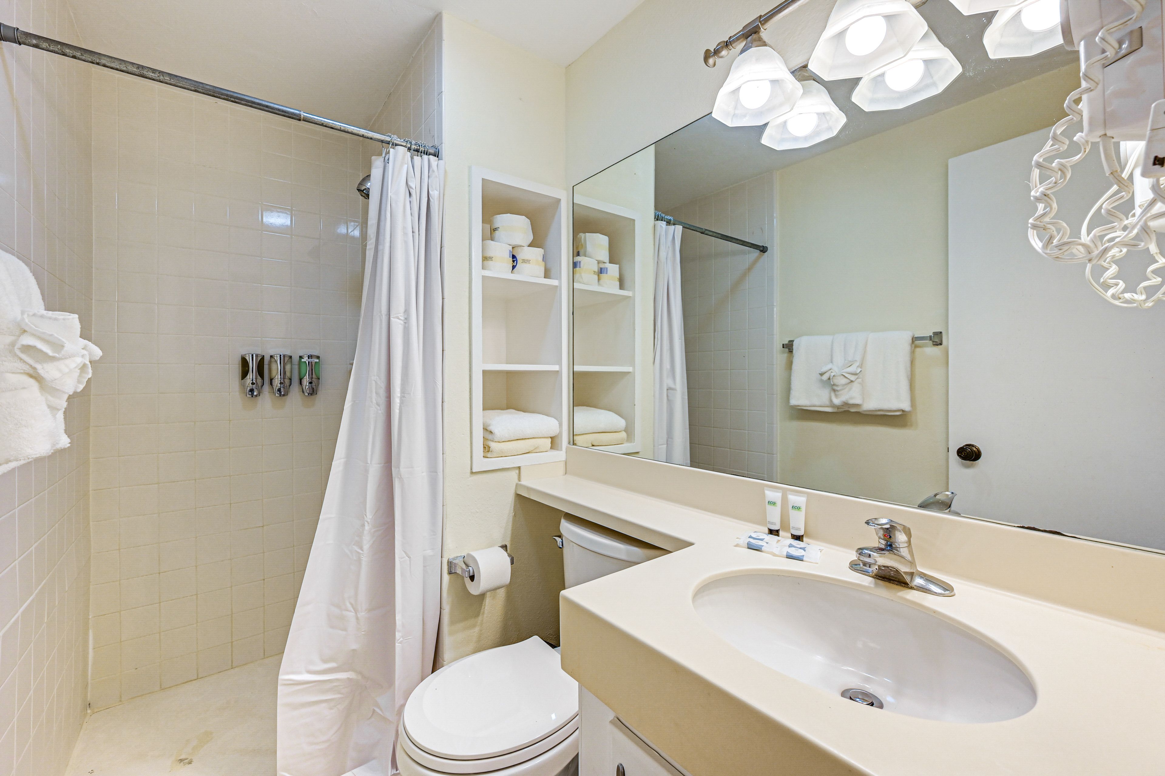 Full Bathroom | Shampoo & Conditioner | Body Wash | Hair Dryer