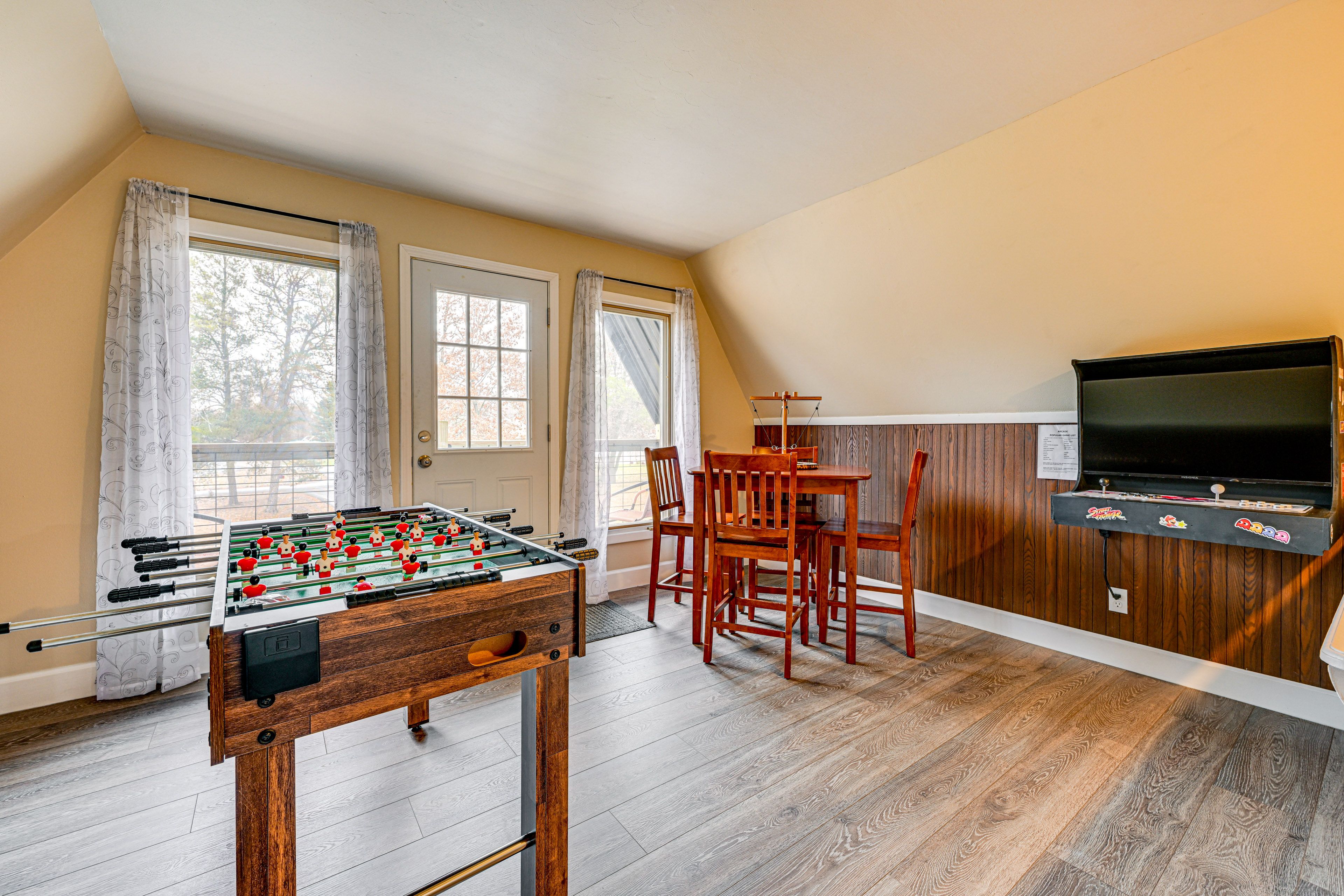 Game Room | Foosball Table | Arcade Console | Balcony Access