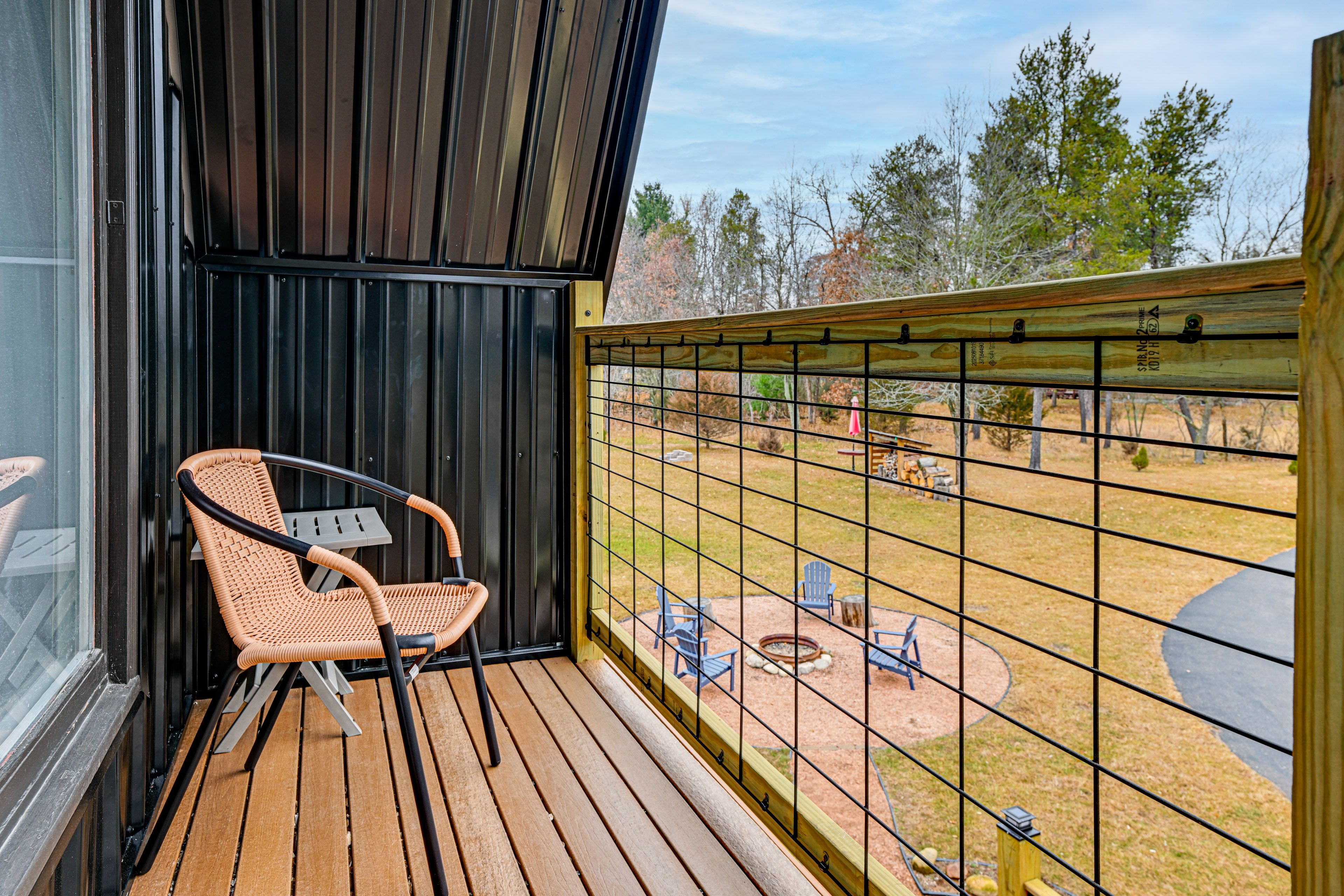 Balcony | Yard Views | 2-Story Cabin