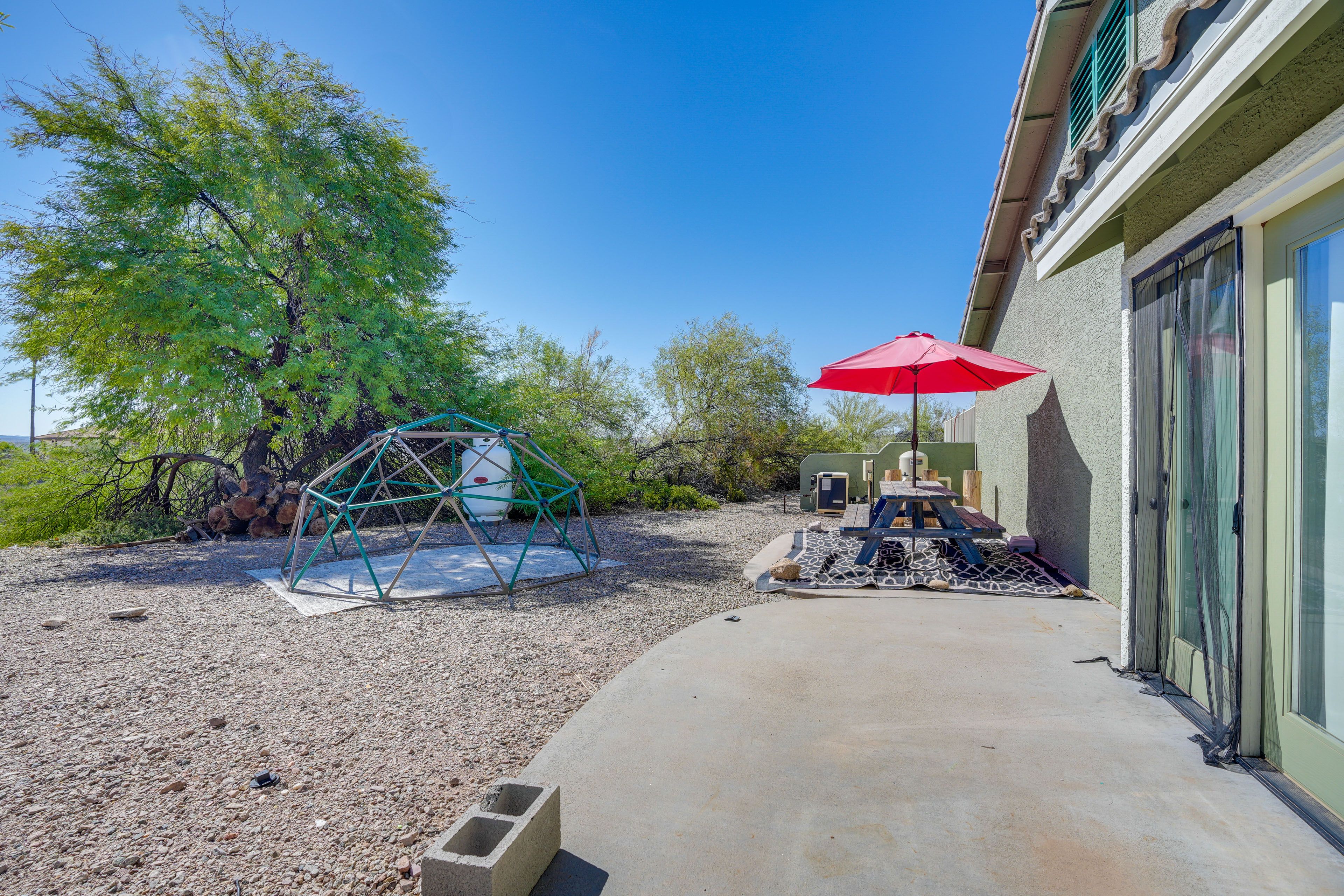Private Yard | Patio w/ Dining Area | Children's Playset