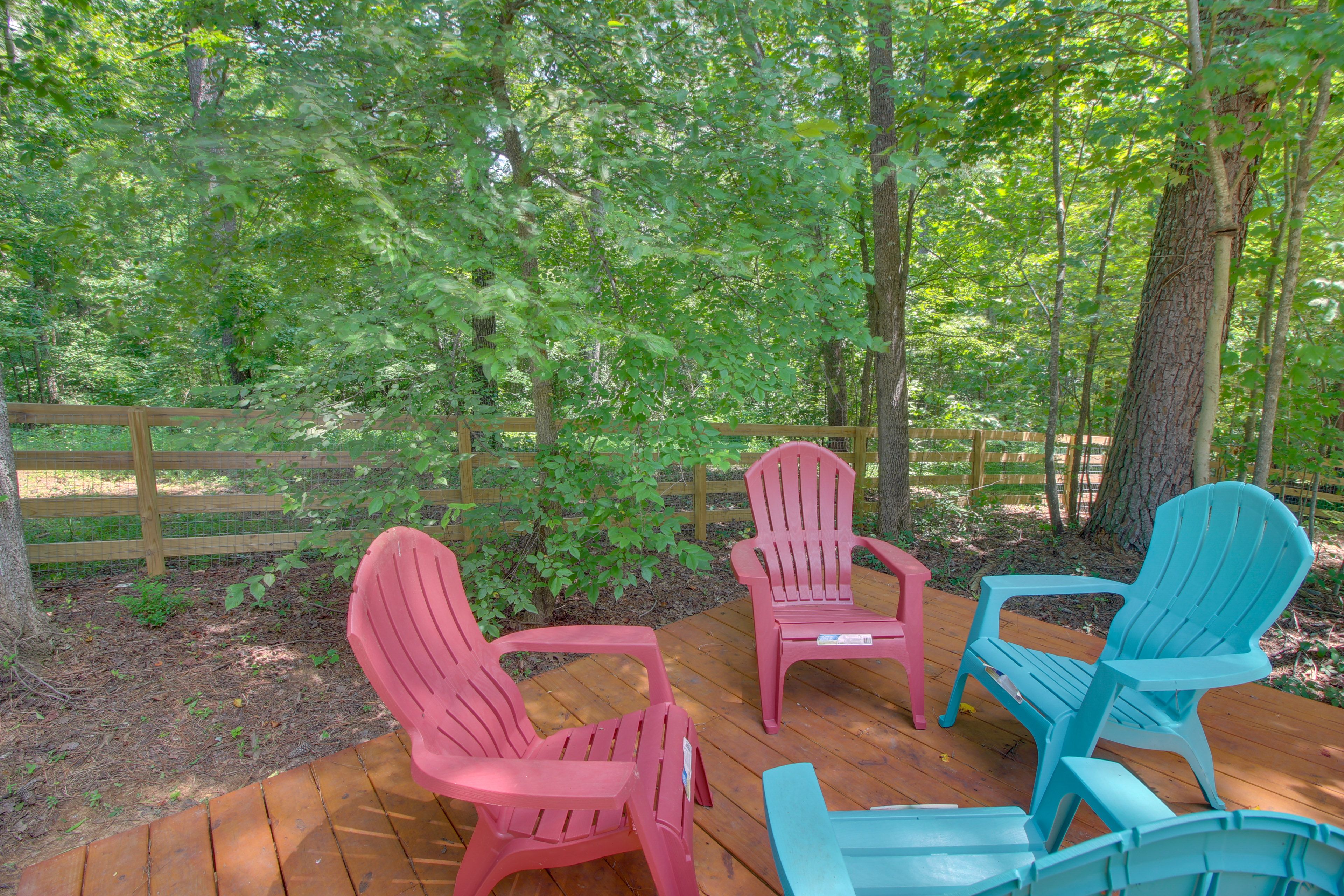 Deck | Outdoor Seating | Forest Views