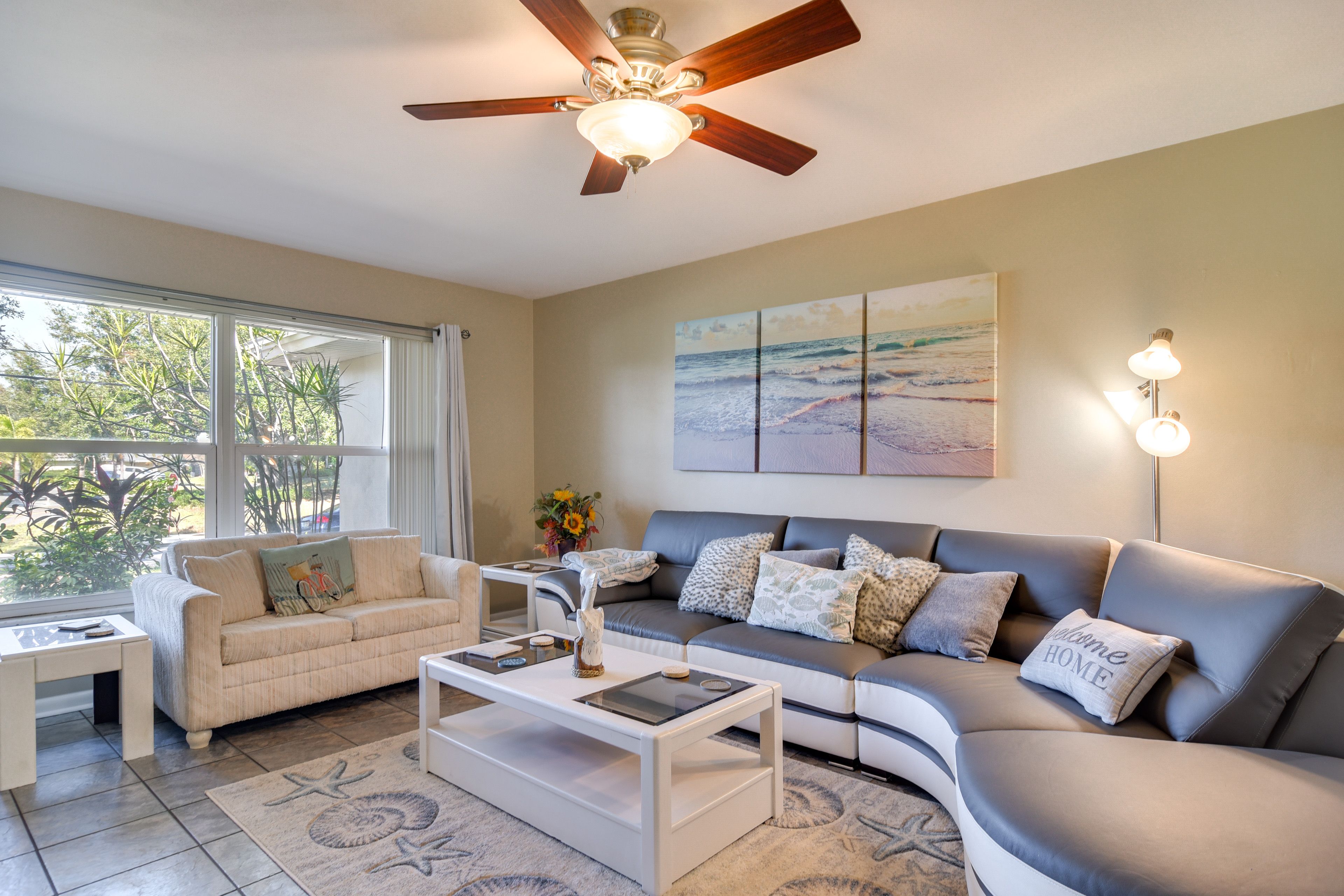 Living Room | Free WiFi | Central Heat & A/C | Flat-Screen TV