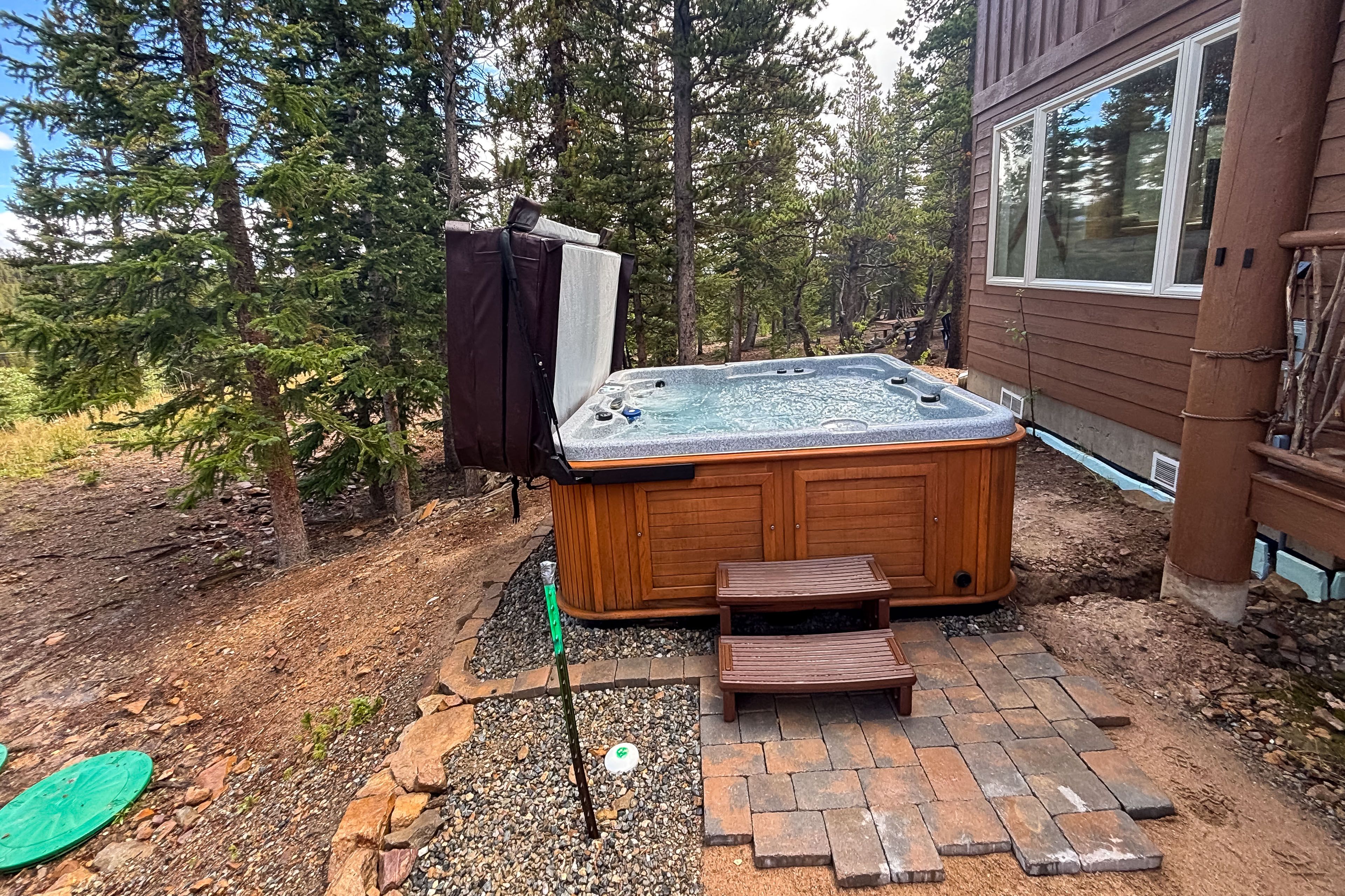 Patio | Private Hot Tub