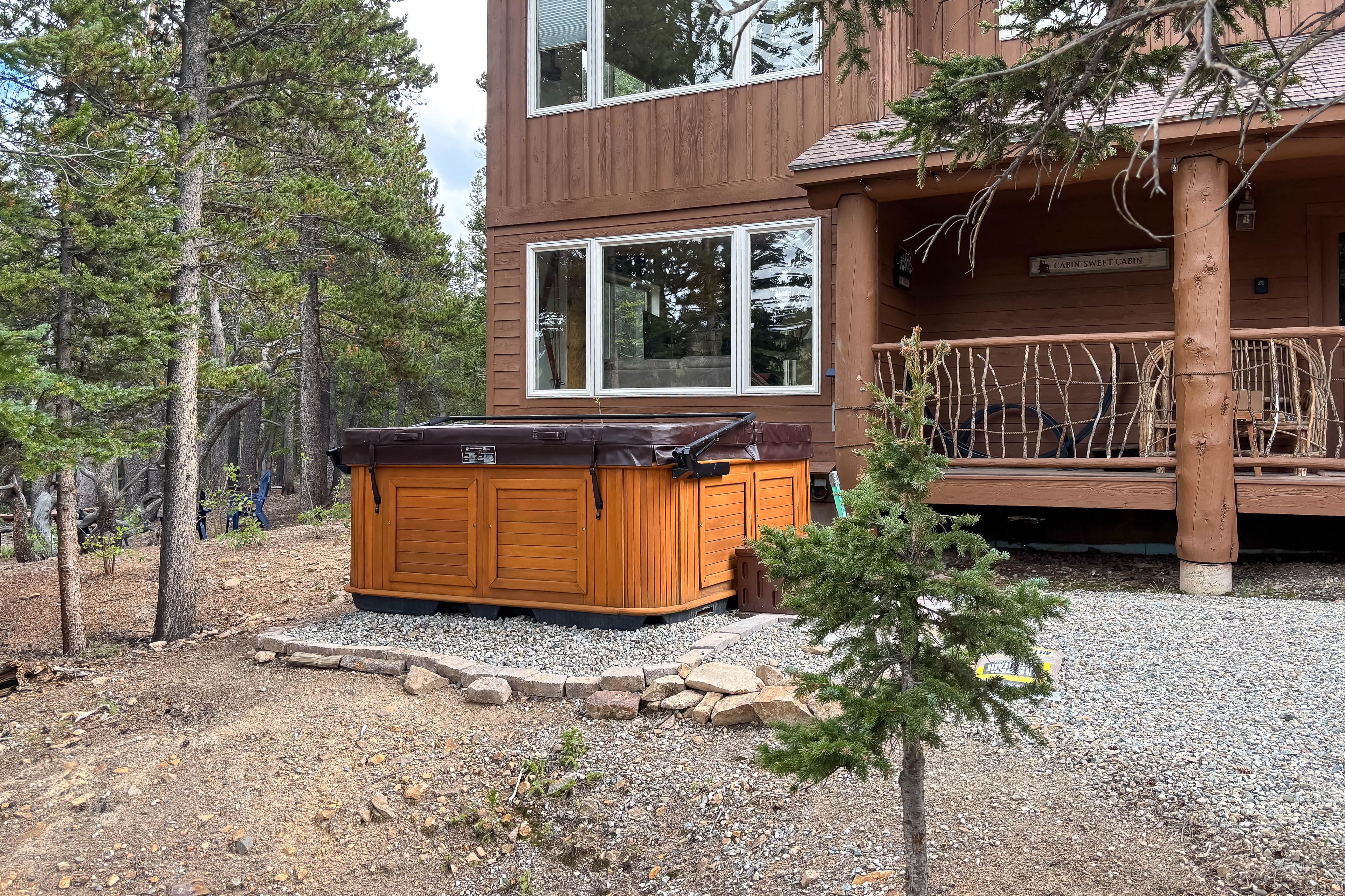Patio | Private Hot Tub