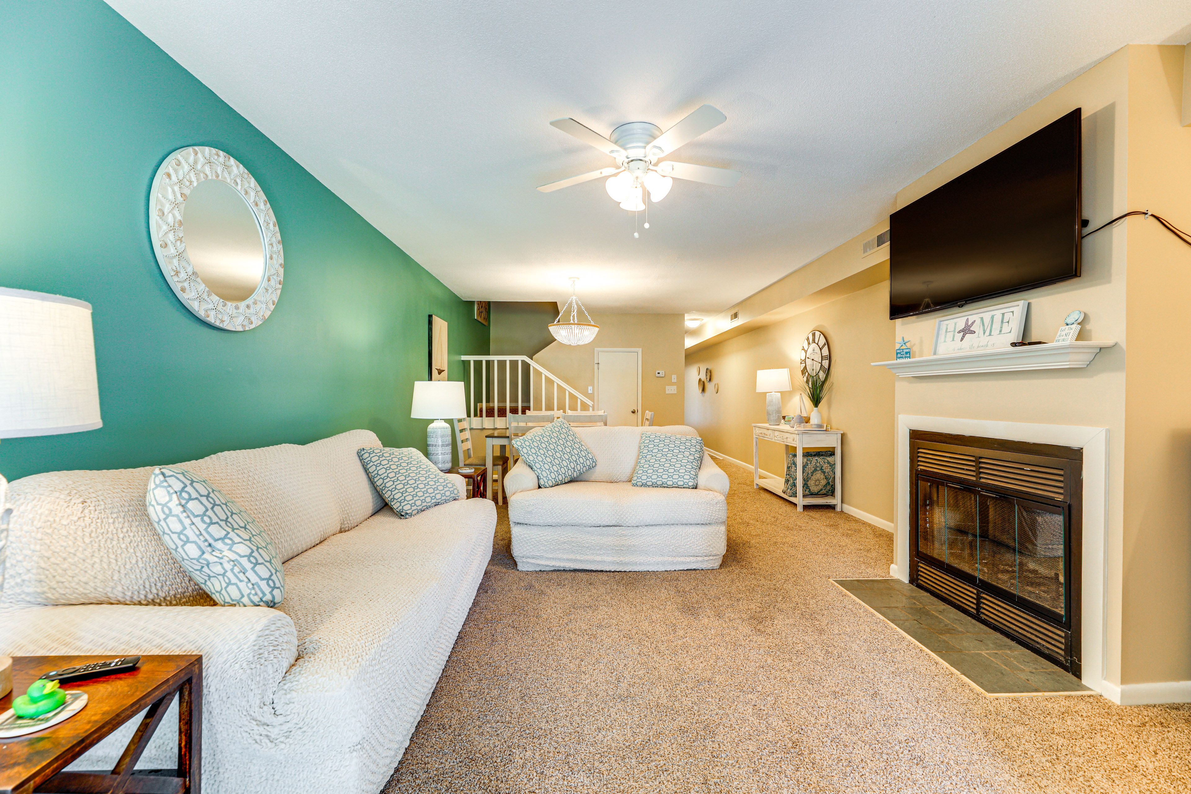 Selbyville Vacation Rental | 2BR | 1.5BA | Stairs Required | 1,200 Sq Ft