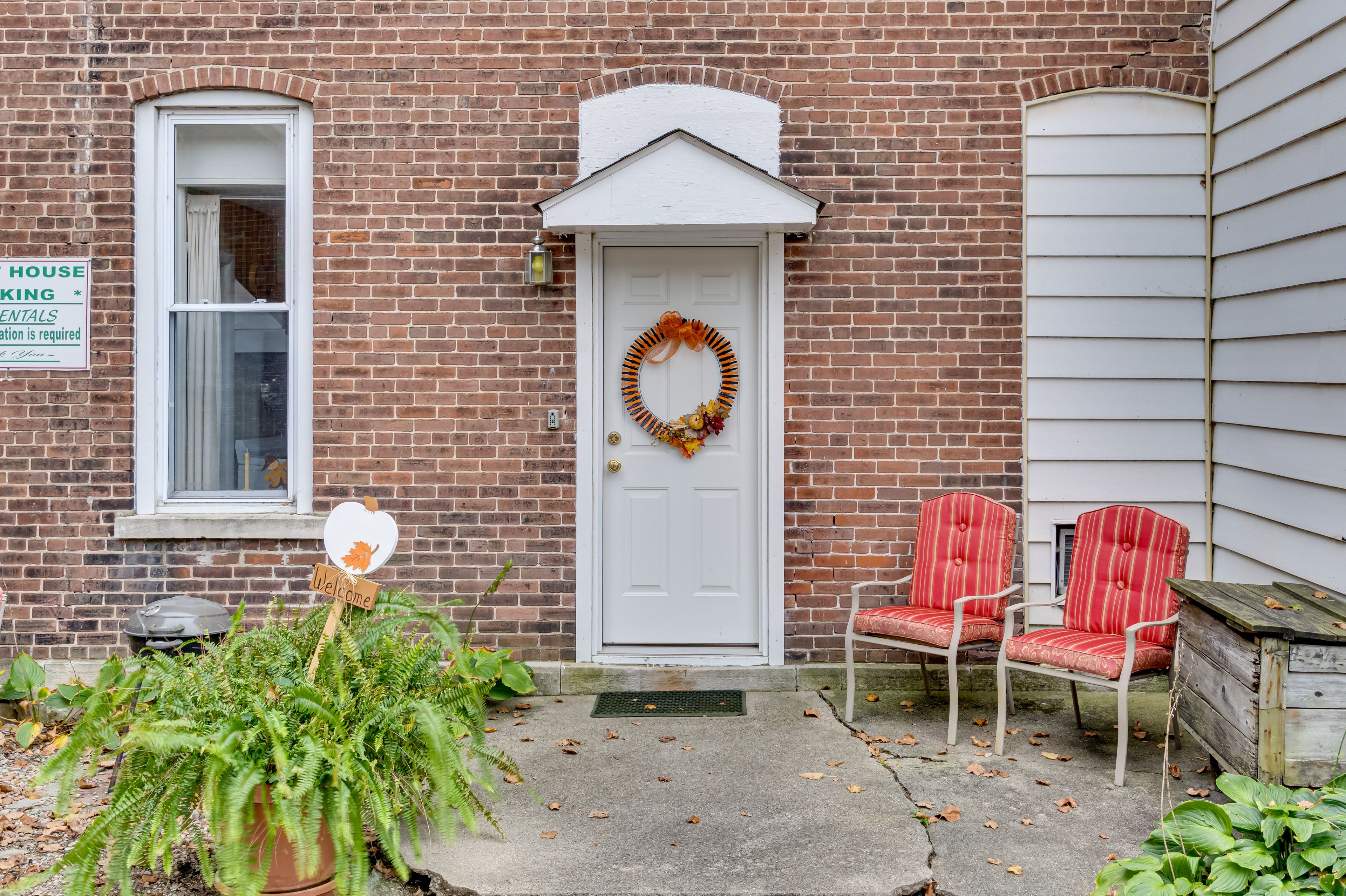 Property Exterior | Small Private Patio | Shared Grill