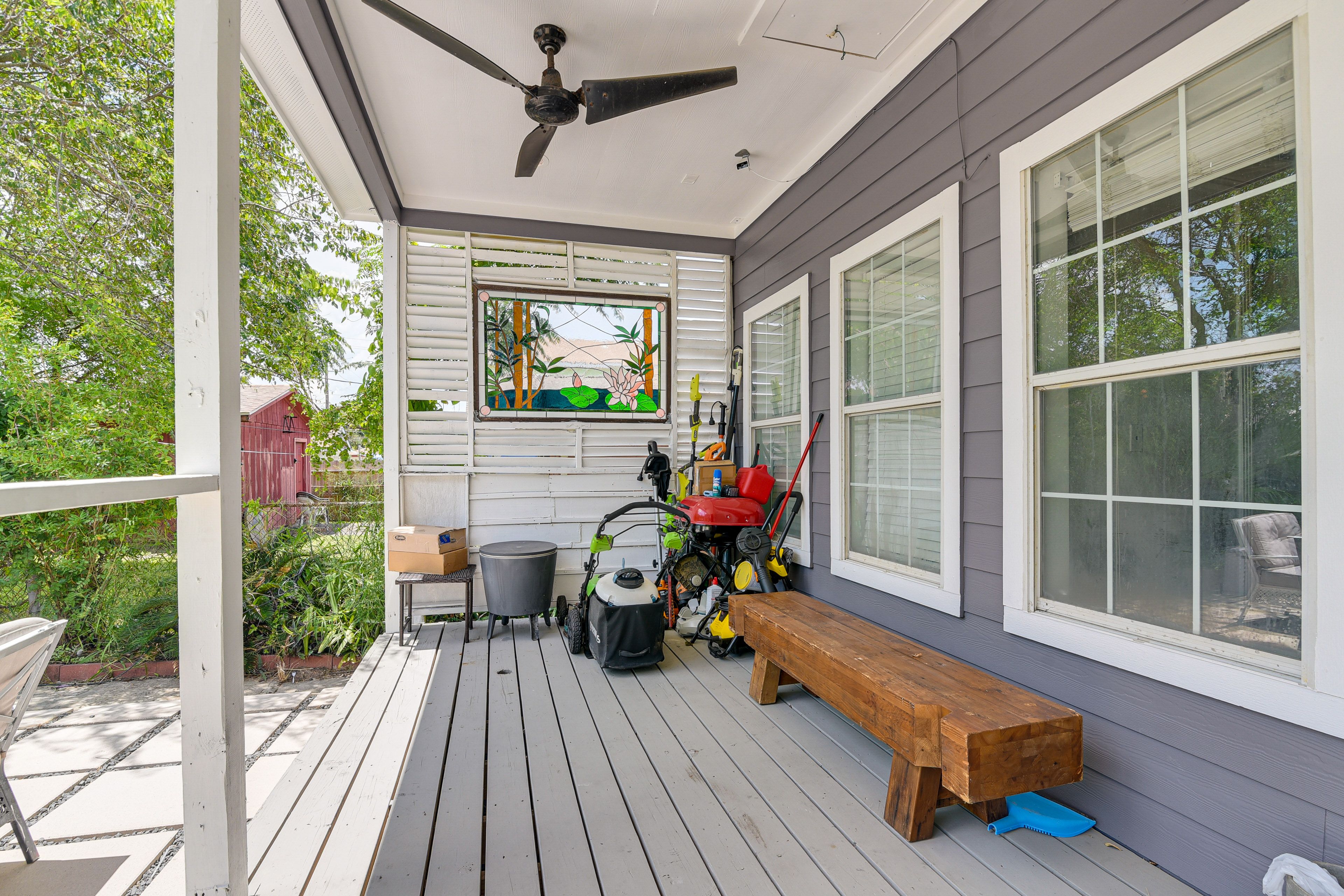 Rear Porch | Charcoal Grill