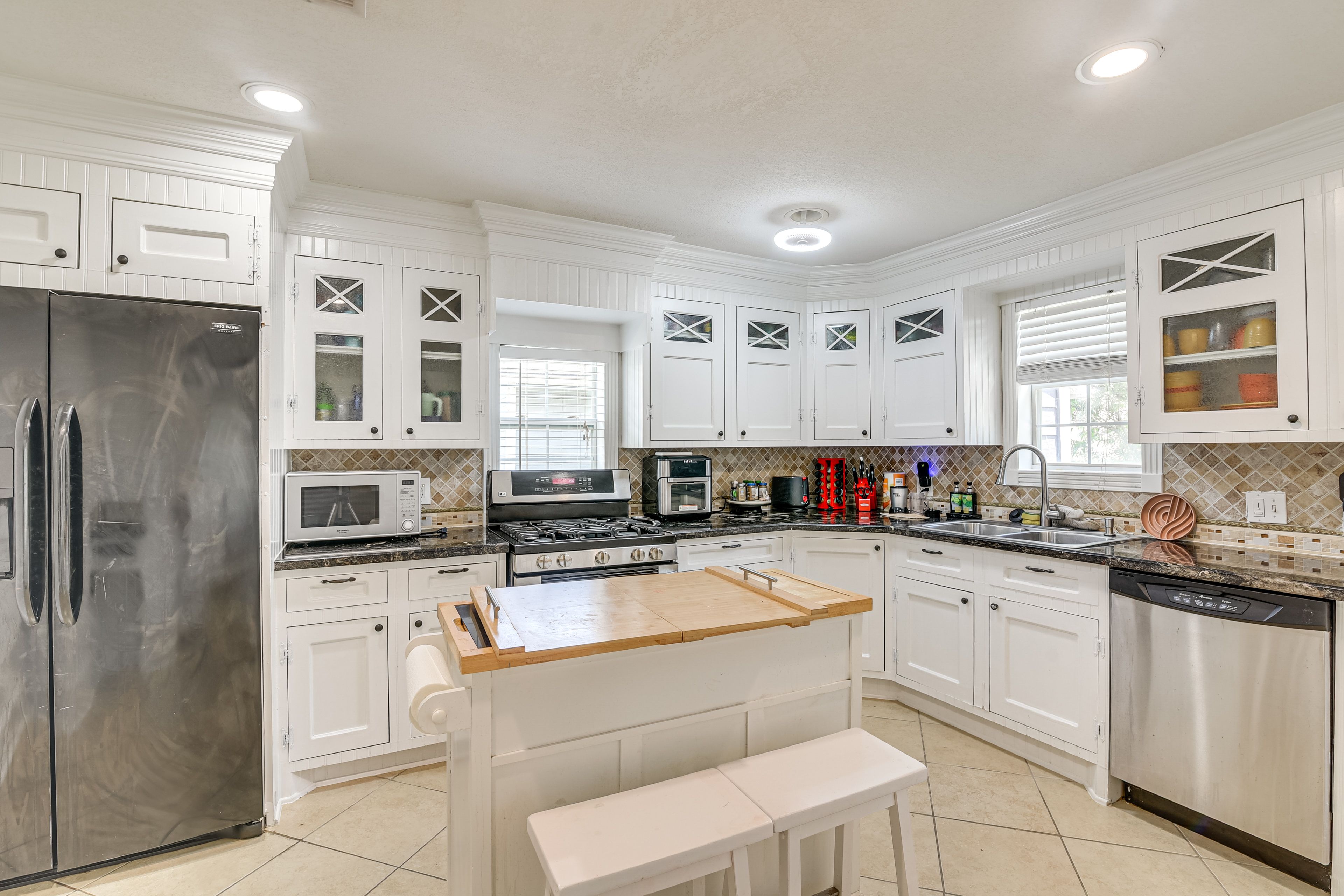 Kitchen | In-Unit Laundry | Central Heating & A/C