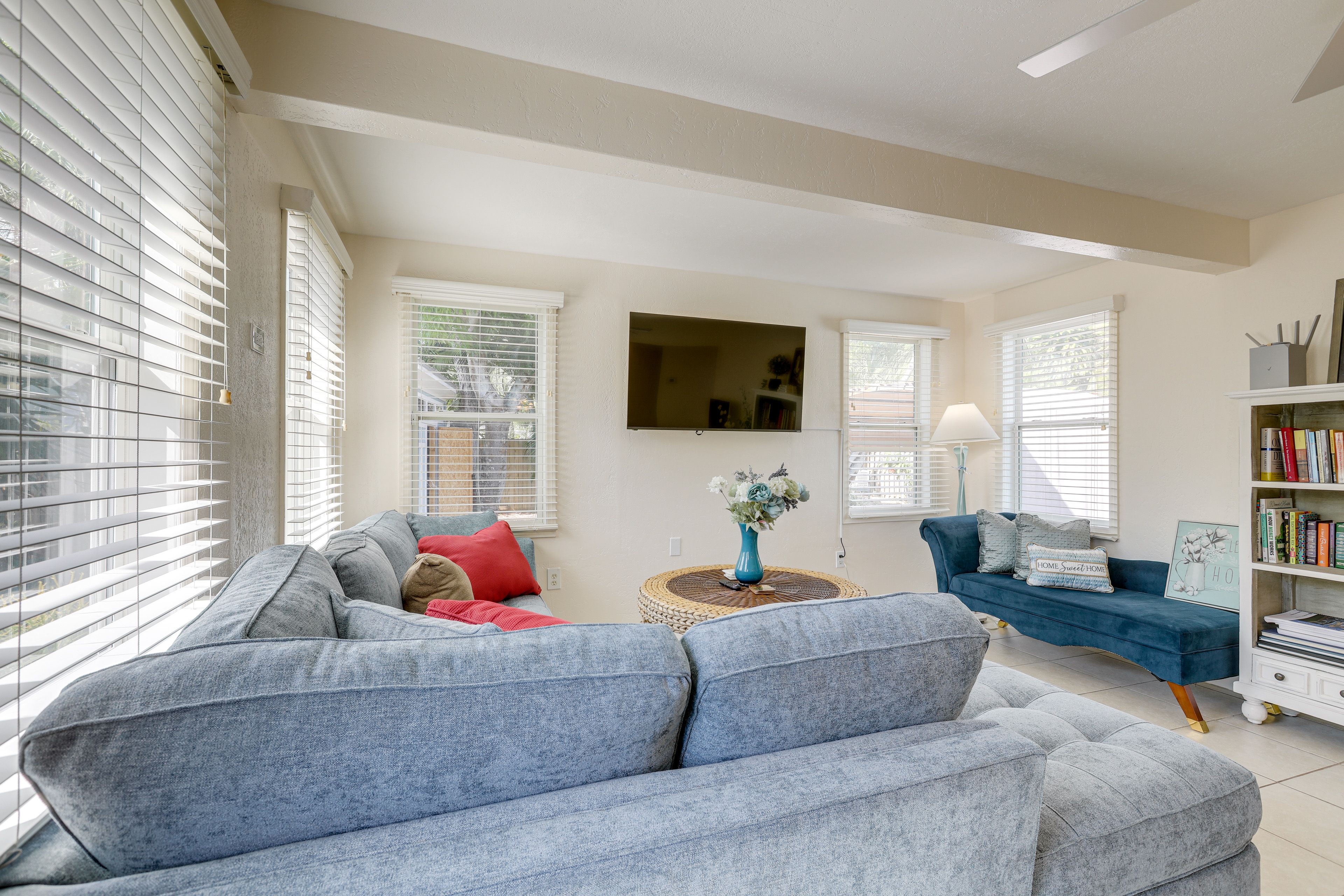 Property Interior | Single-Story Home | Free WiFi | Central A/C & Heating