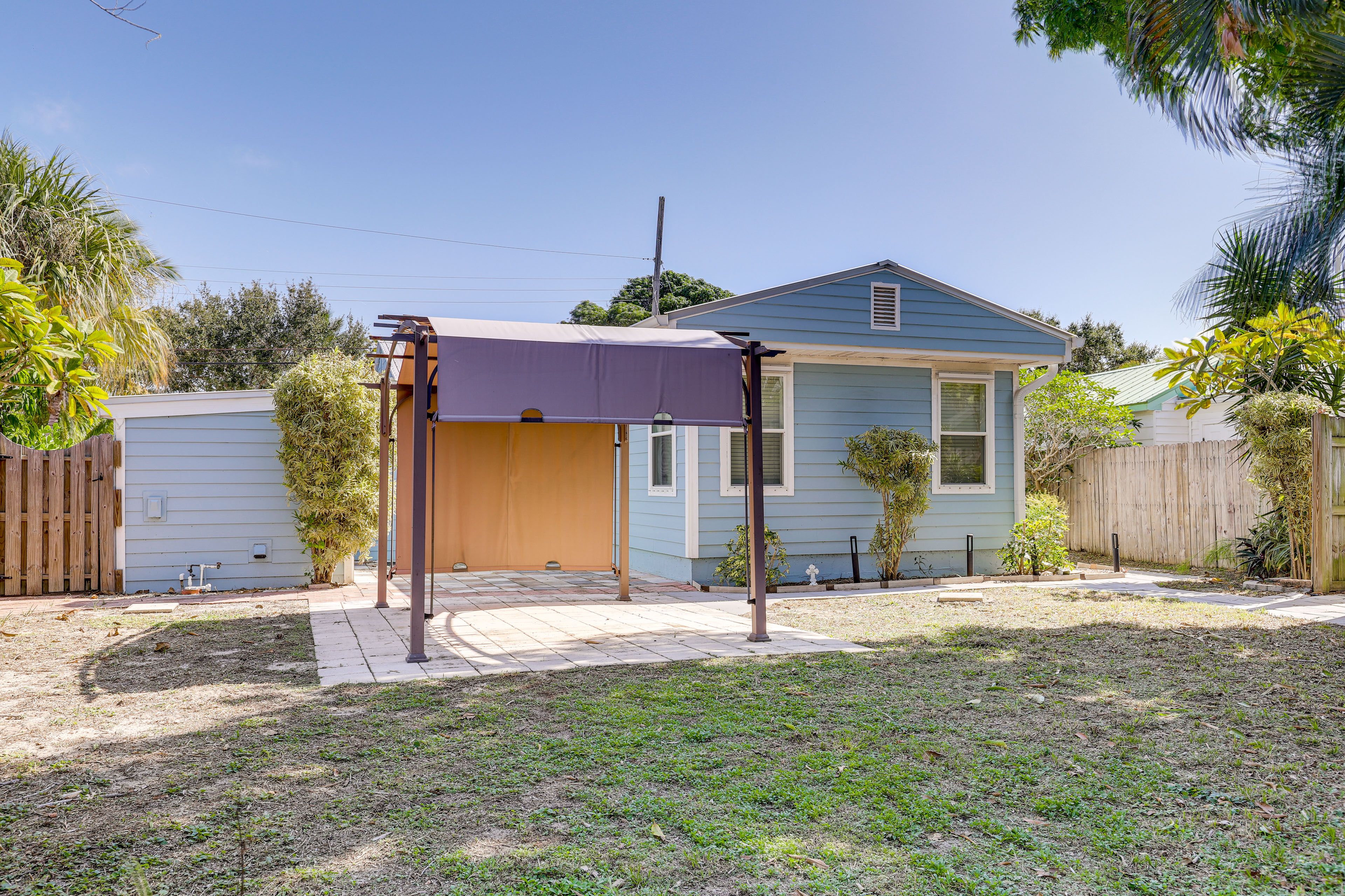 Fenced-In Yard | Gas Grill
