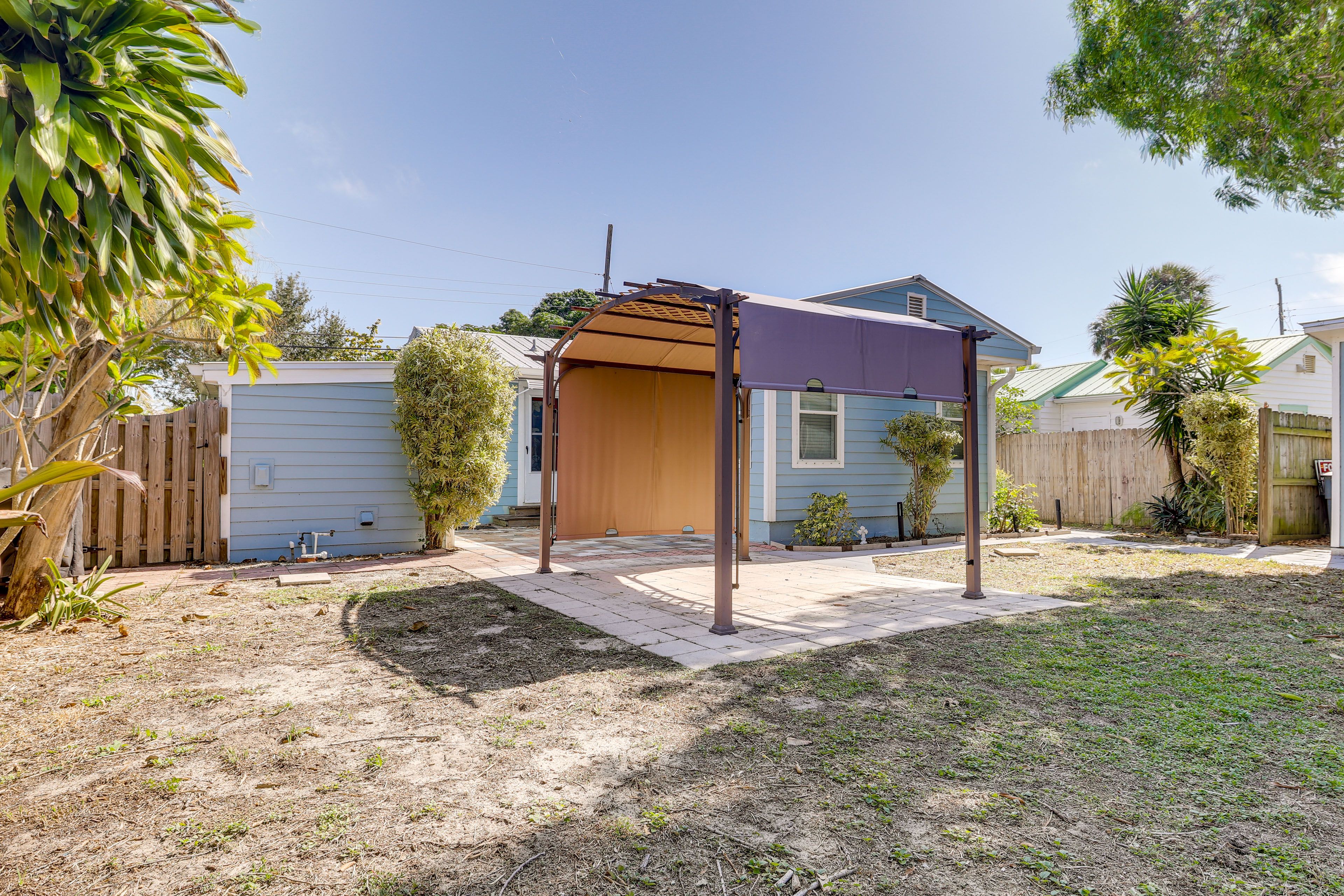 Fenced-In Yard | Gas Grill