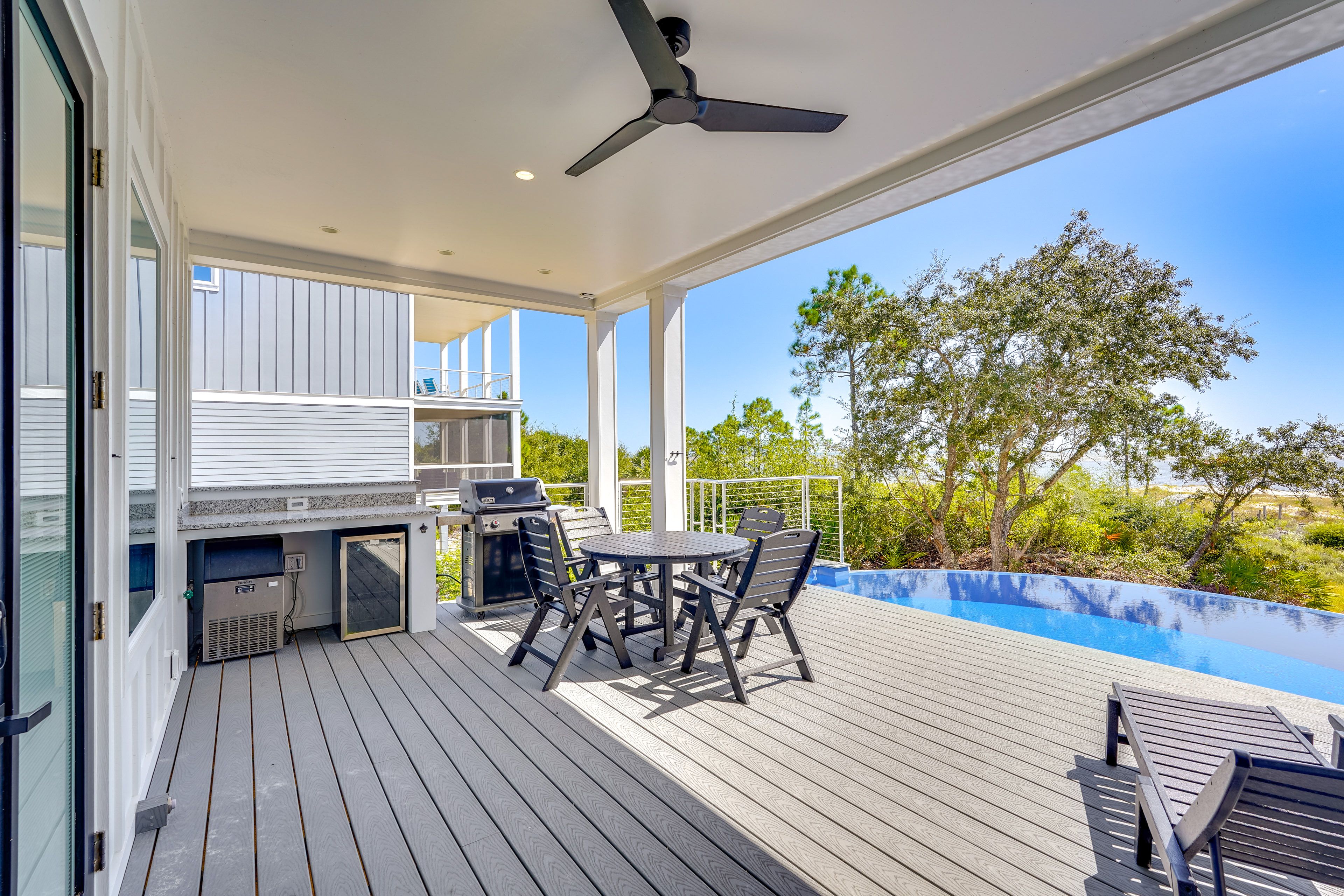 1st-Floor Deck | Additional Outdoor Dining Area | Gas Grill