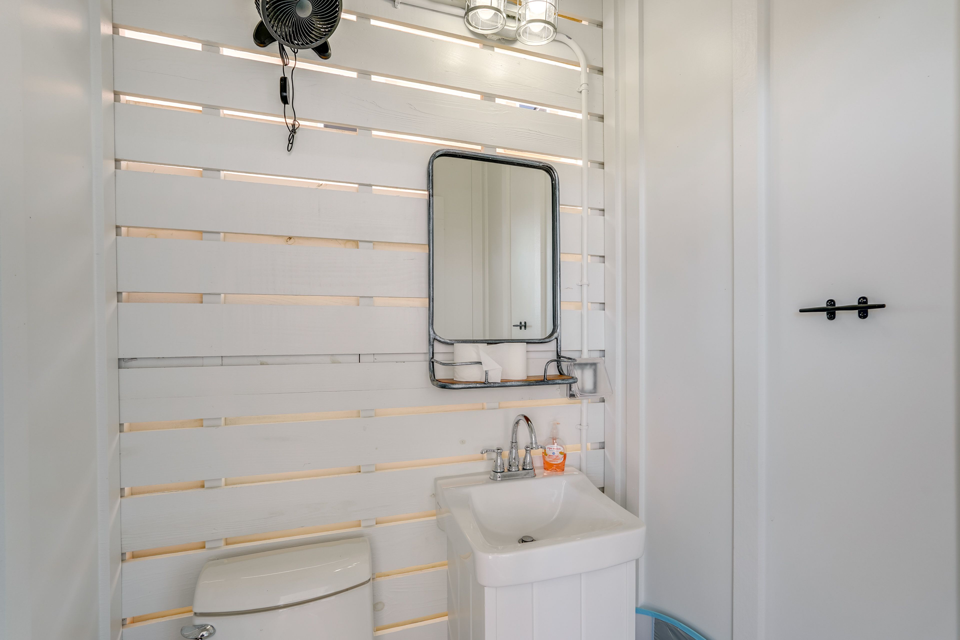 Half Bathroom | Access via 1st-Floor Deck