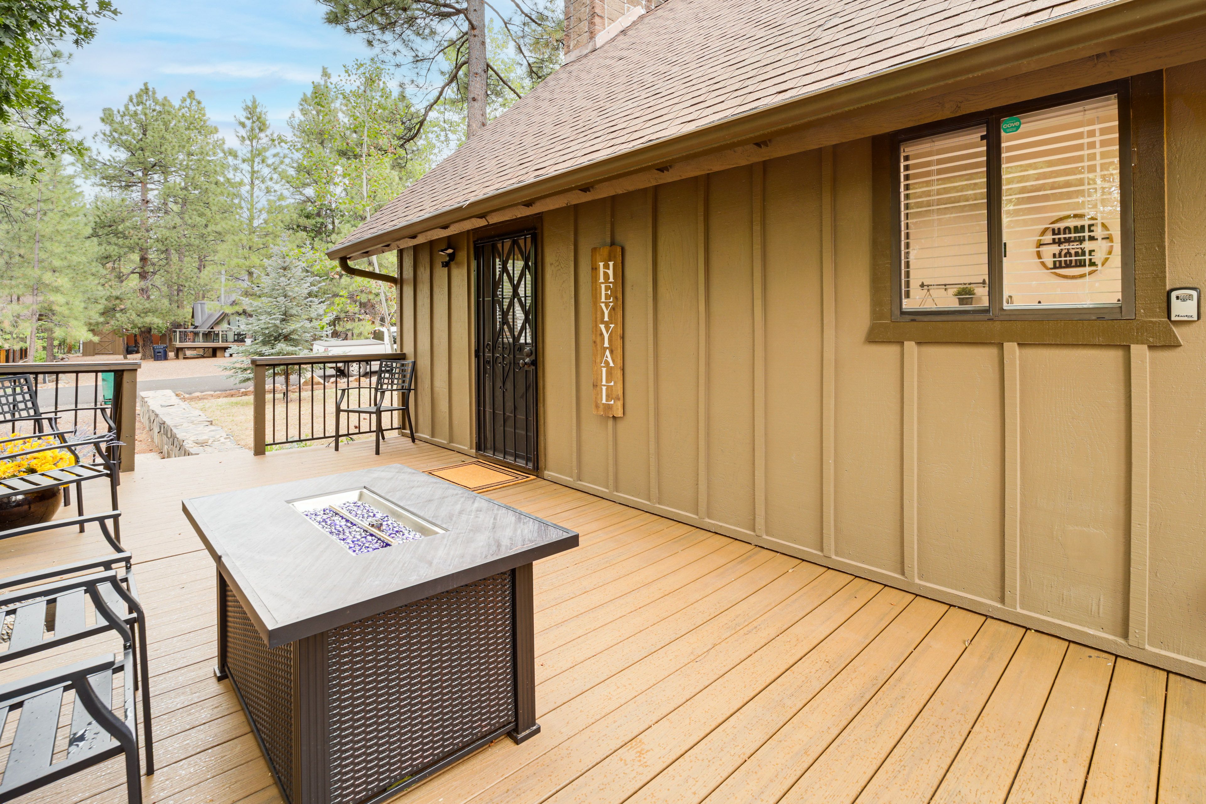 Private Deck | Propane Grill & Fire Pit