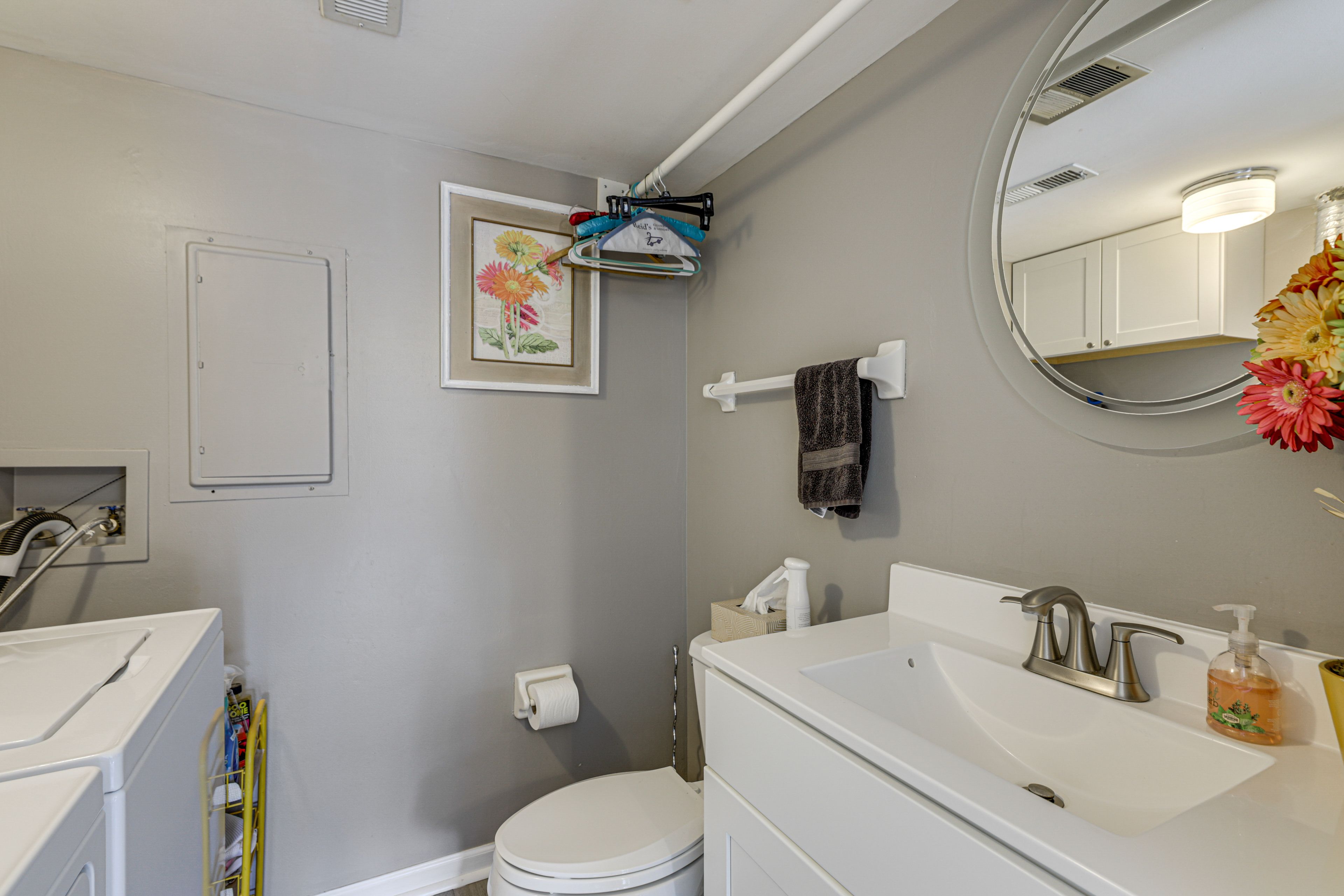 Half Bathroom | 1st Floor | Washer & Dryer